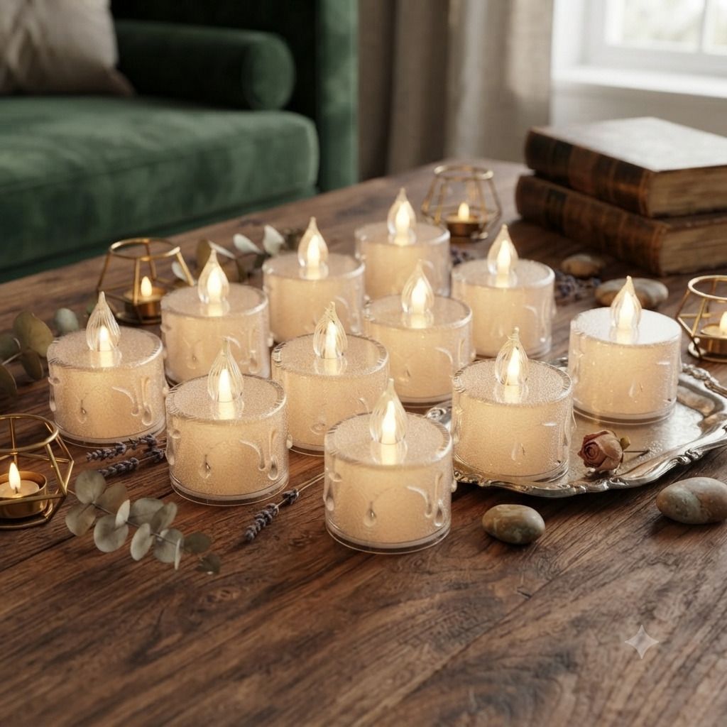 cheerygold LED Tea Light Candles Pack for Diwali Decoration, Candle-picture-40