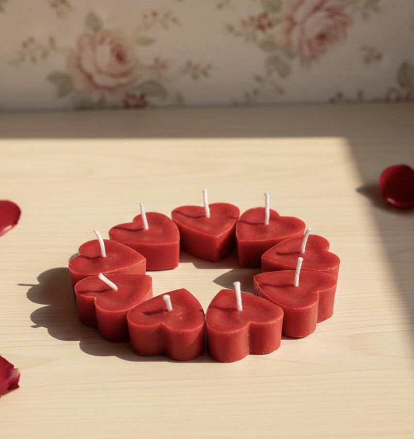 waxblooms Heart Scented tea light Candle-picture-19