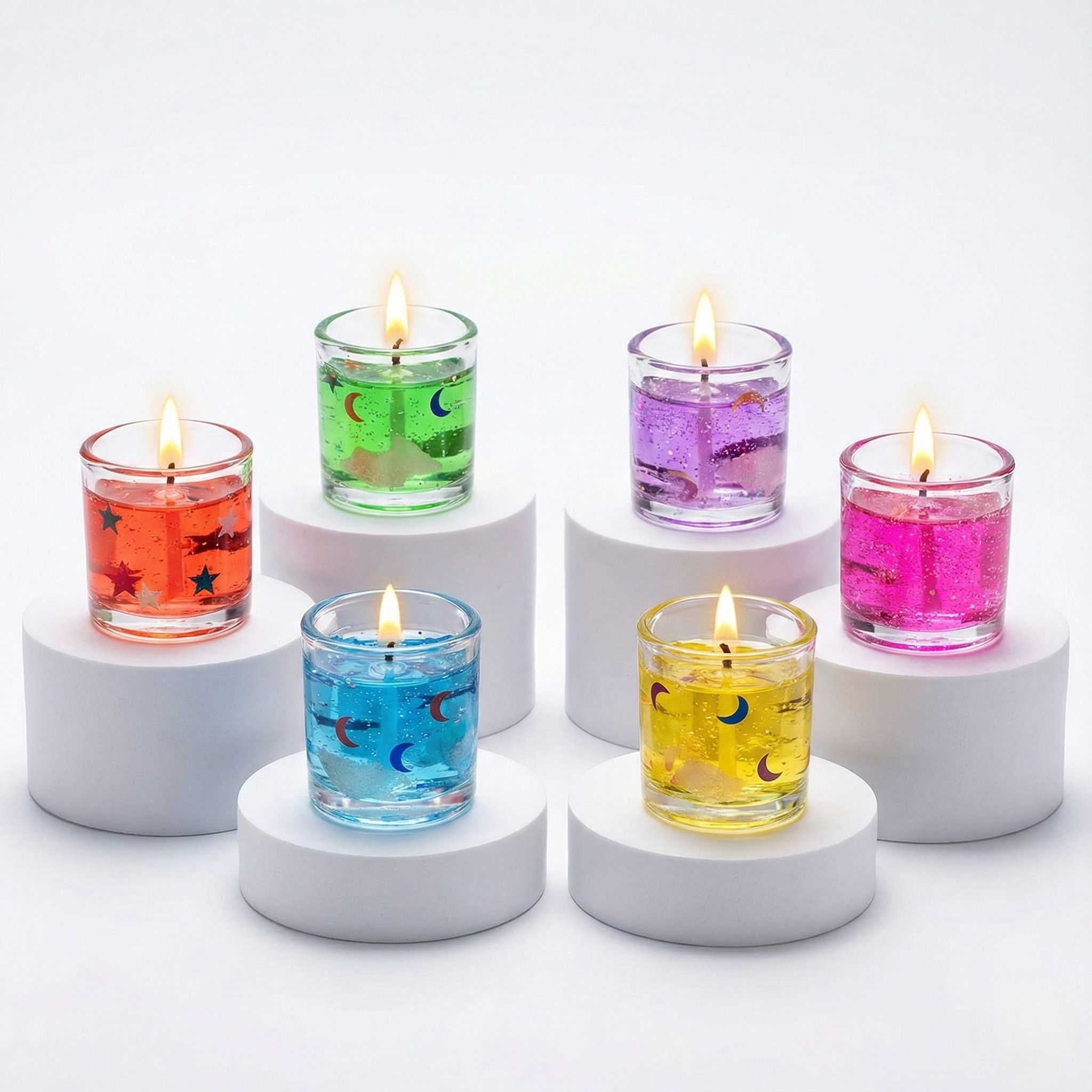 maison de cire Unscented Mini Gel Candles in Glass Jars|Candles for Home Decor,Party & Gifting Candle-picture-14