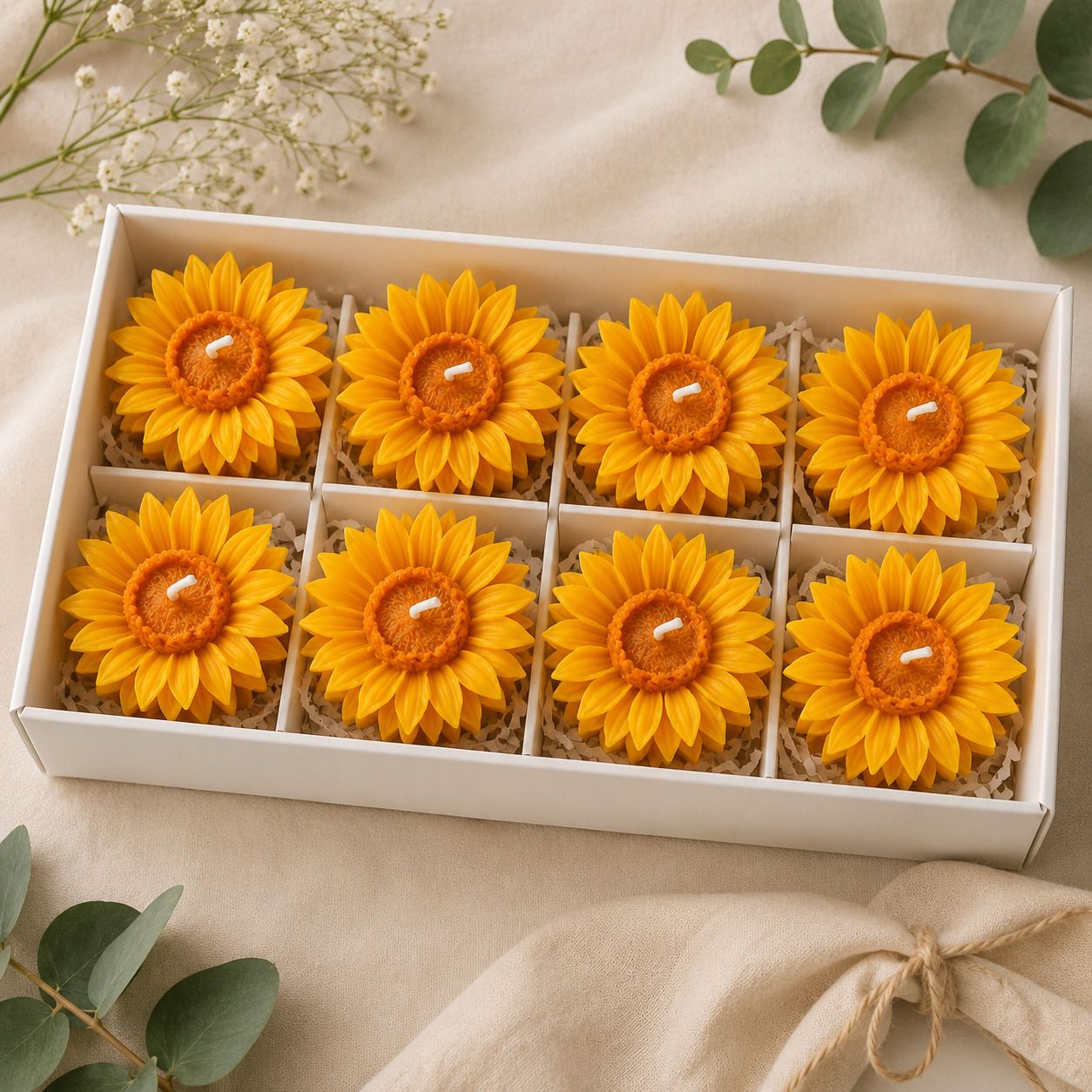 kindle & co. Sunflower candle_pack of 8 Candle-picture-42