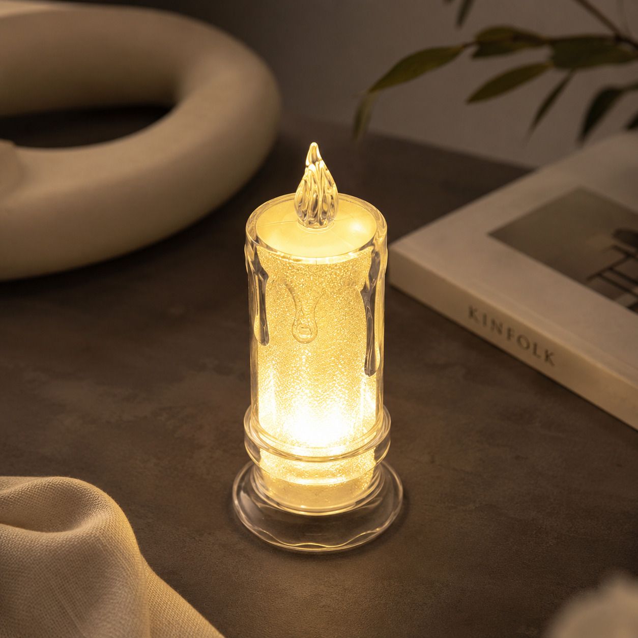 kaze collection LED Tea Light Candle for Home Decor Flameless Smokeless Candle Light Pack Of 1 Candle-picture-11