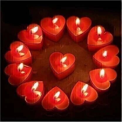 Heart Shape Design Tea Light Wax Candles Candle-image-43