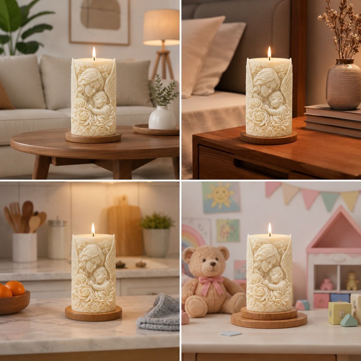 qyexe Luxury Decorative Candle for Modern Home Decor (Pack-1) Candle-picture-15