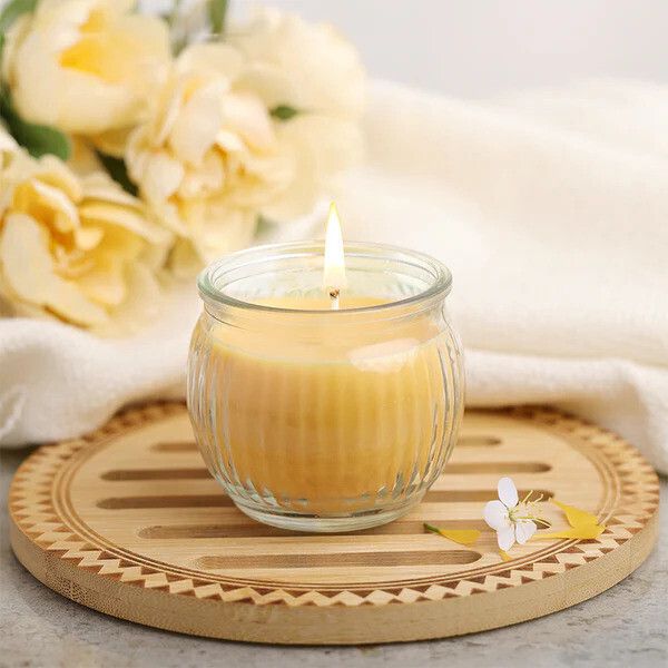 iris Ribbed Jar - Mango Sorbet Candle-picture-12