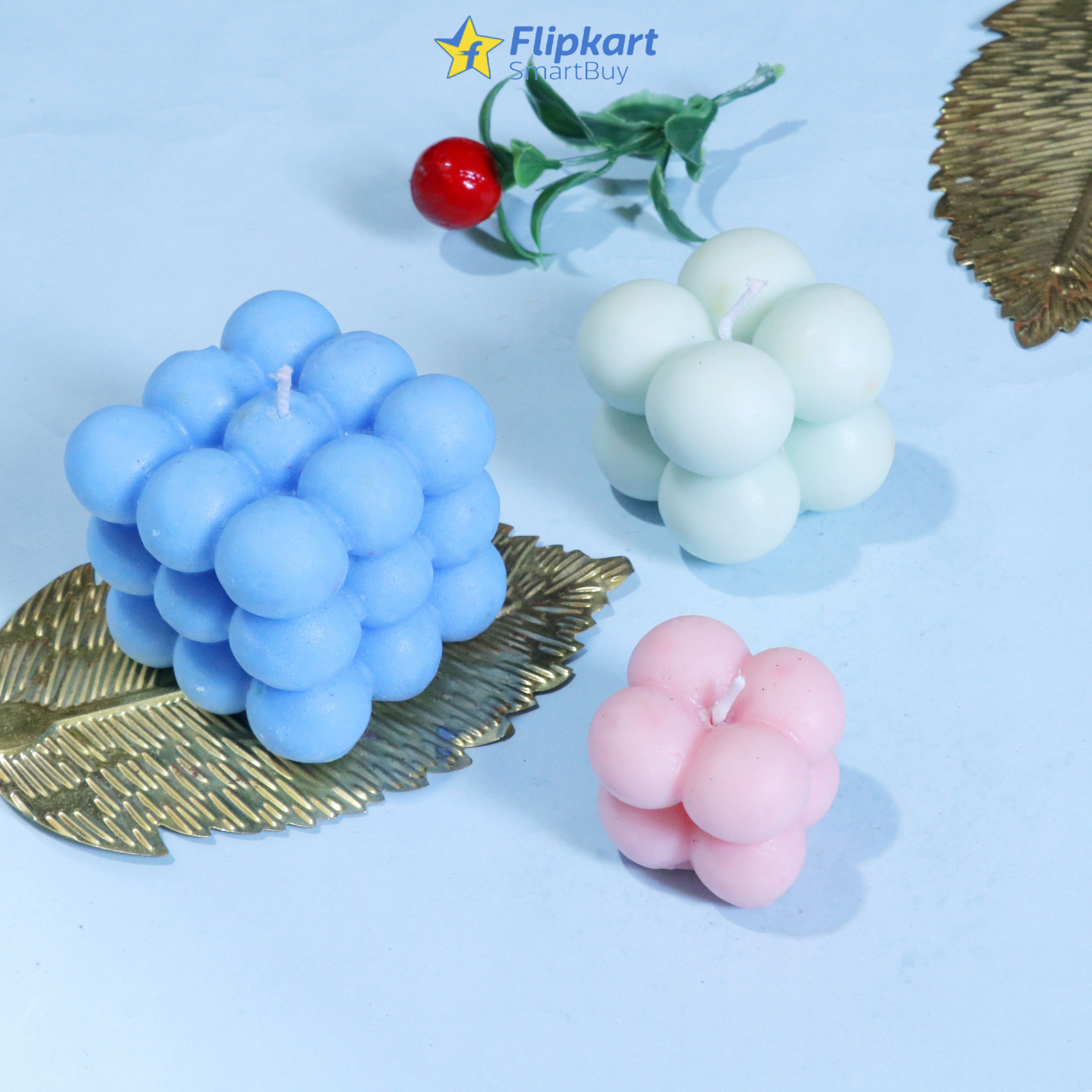 Bubble L M SLemonGrass GreenApple Strawberry PO3Scented Candle Candle-image-2