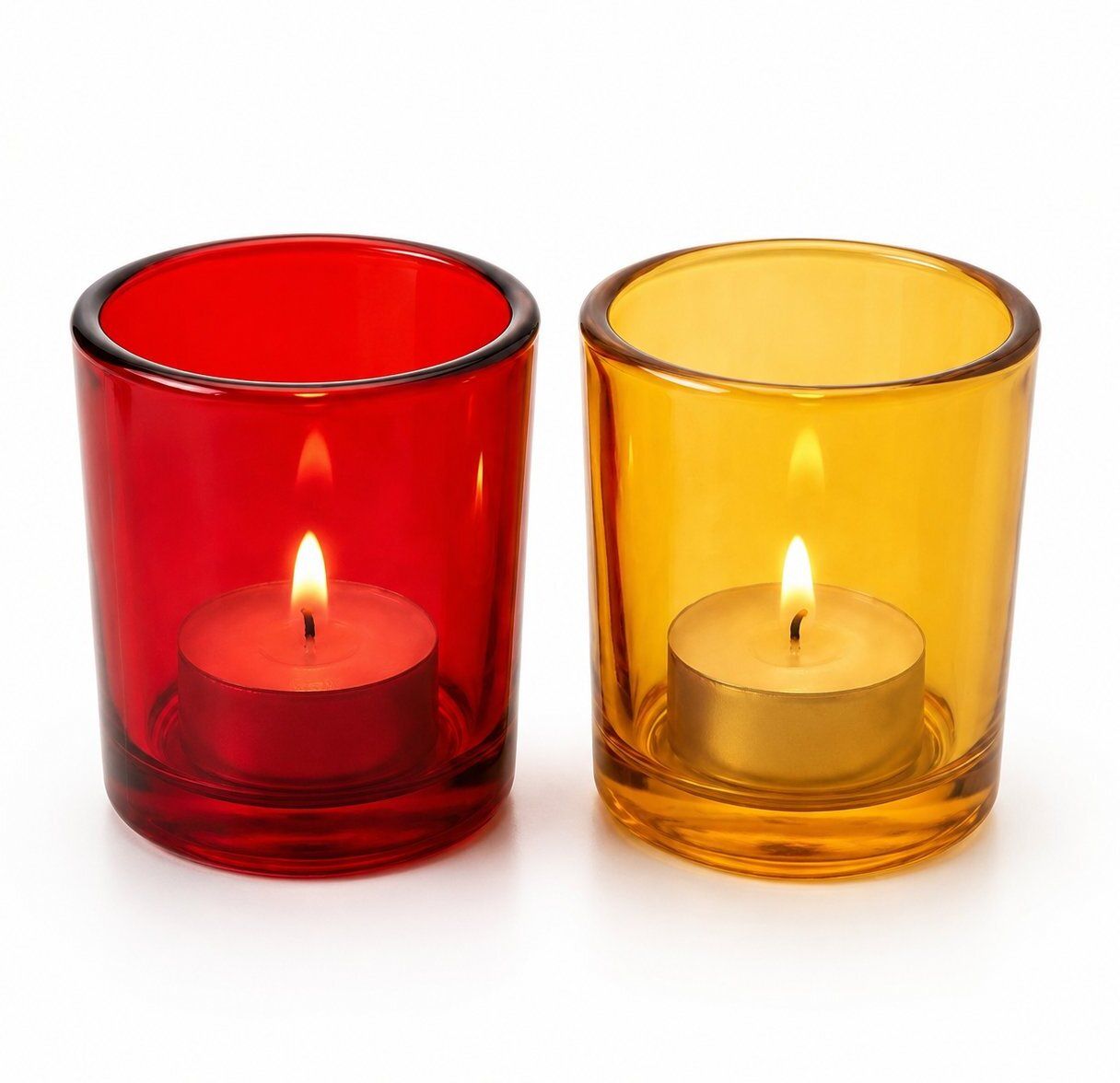 the castle crafts 12-SHORT-RED-YELLOW-White-MINT Candle-picture-23