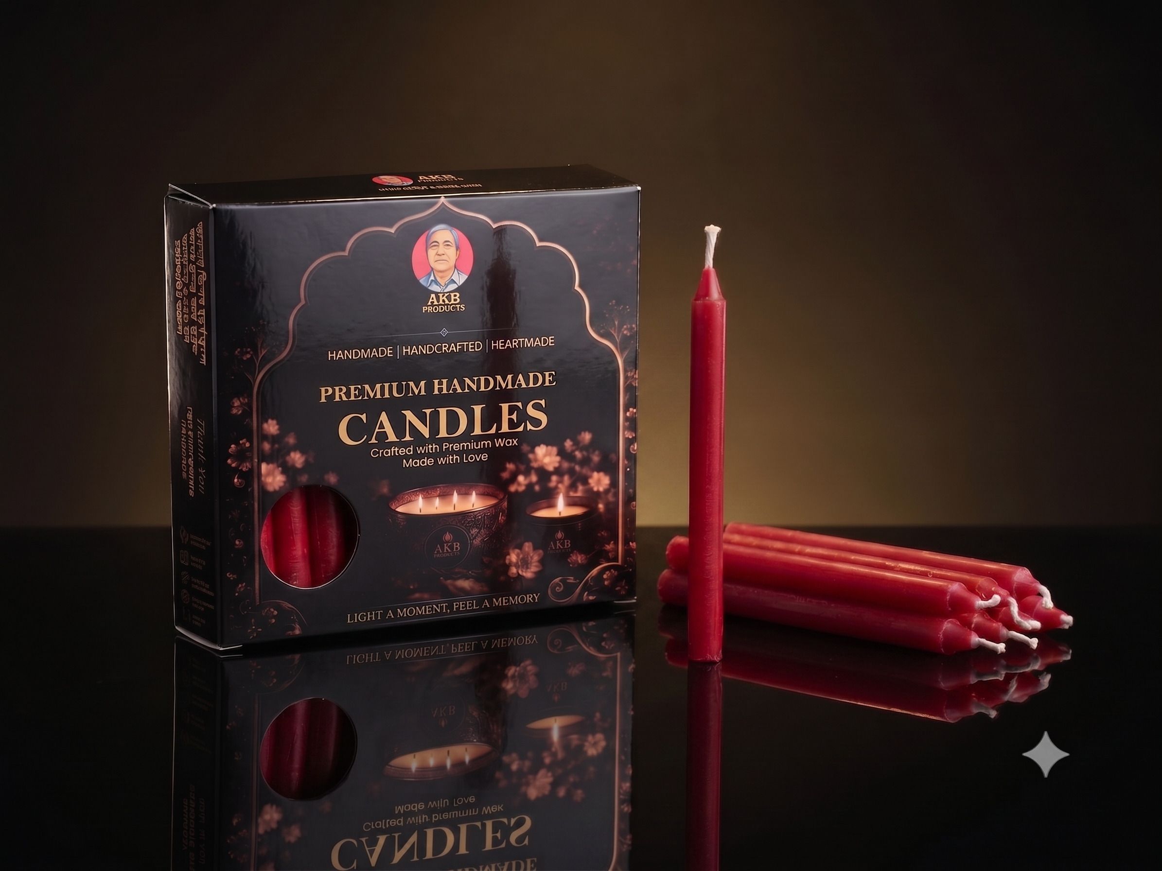 akb Premium Handmade Stick Candles for Home Decor, Pooja, Birthday & Party (4inch) Candle-picture-33