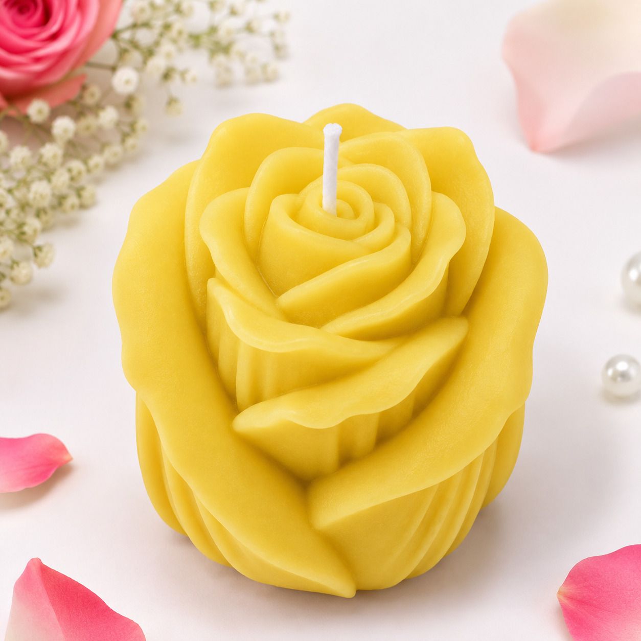 Rose Petal Candle | Floral Soy Wax, Botanical Decor & Gift Candle-image-38