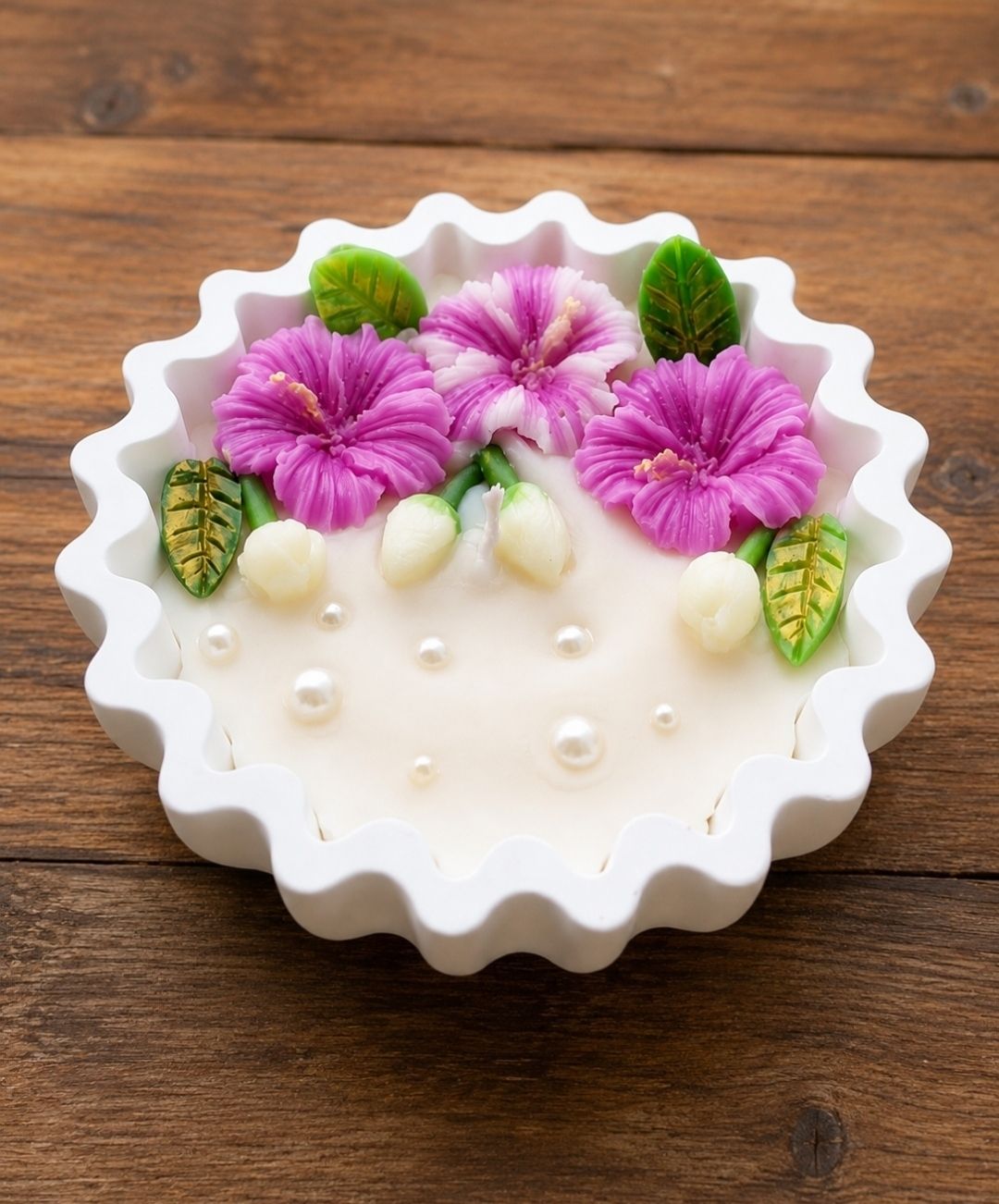 Purple hibiscus candle Candle-image-35