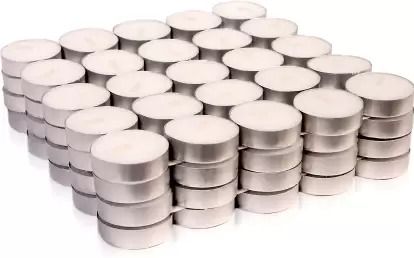 TEALIGHTS -WHITE PACK OF 20Pcs-UNSCENTED 2HRS BURNING Candle
