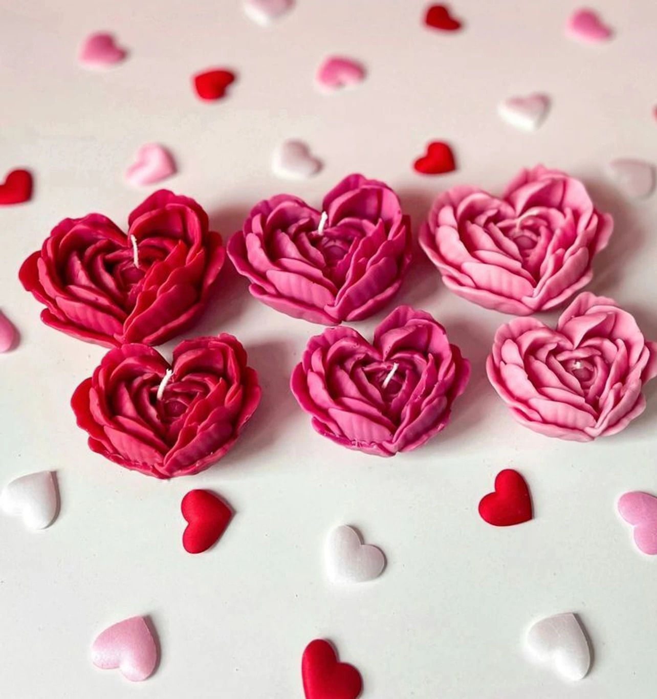 Rose Scented Heart Flower Candle Candle-image-23