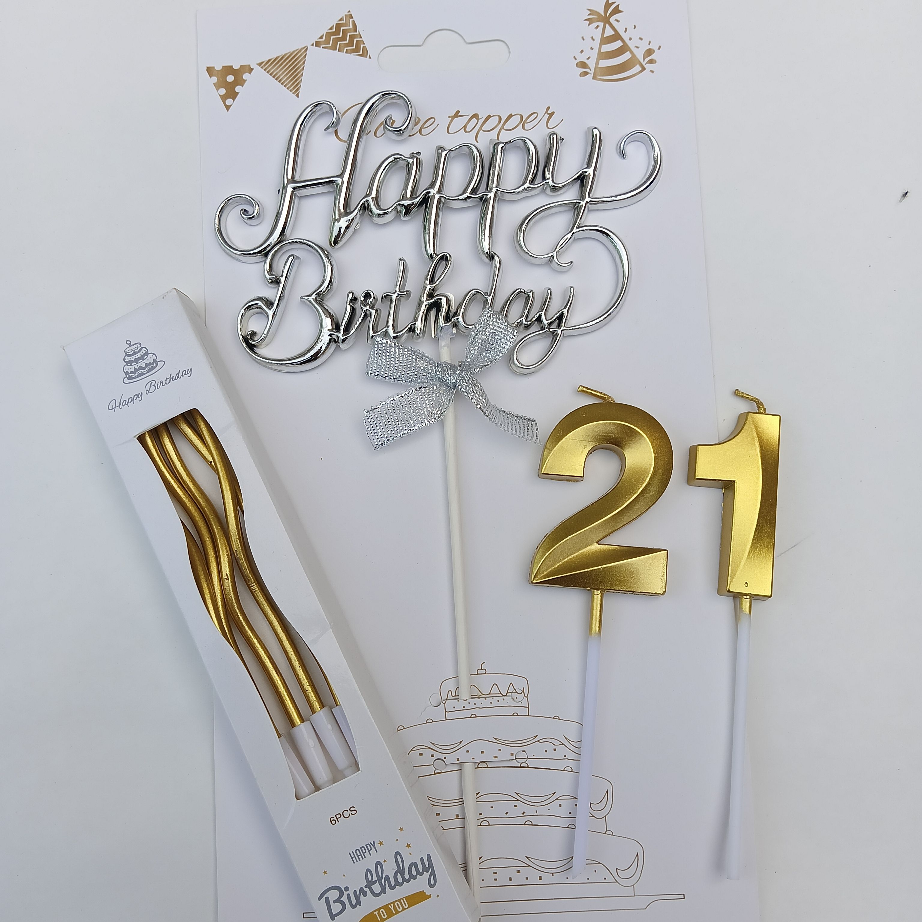 flameart 21st Birthday Cake Candle Celebration Candle-picture-11