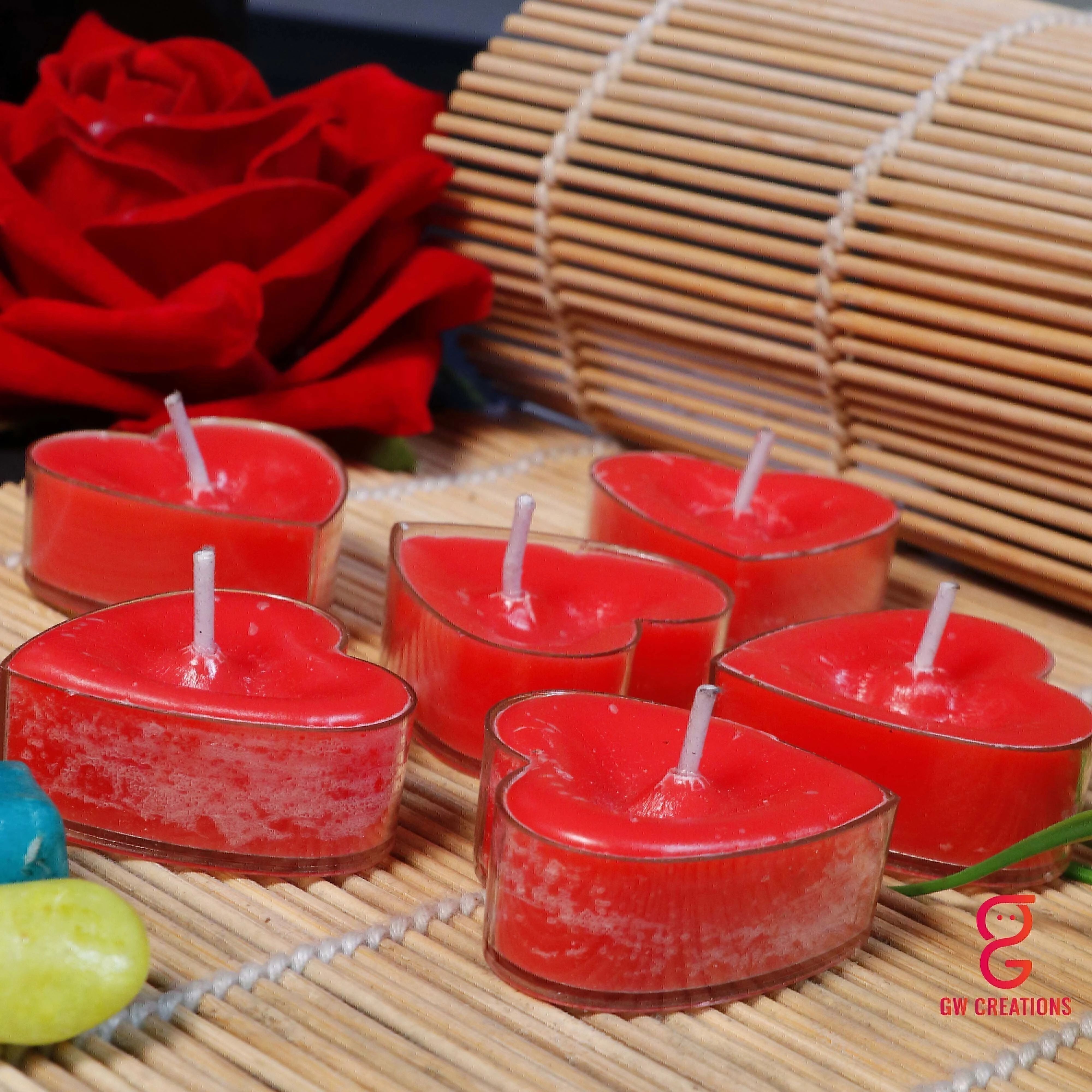 gw creations Special moment Heart Shaped Romantic Scented Candle Candle-picture-10