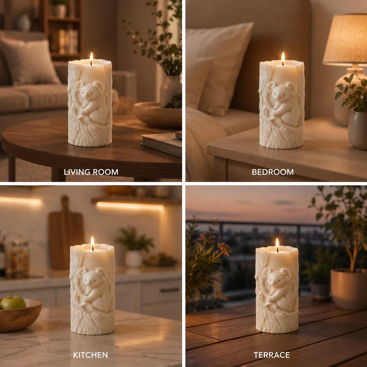 msda Scented Wax Candle for Aromatherapy at Home (Pack-1) Candle-picture-7