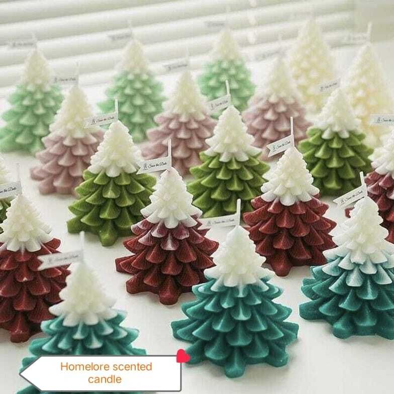Premium Christmas Tree Scented Candles Set Of 2 Multicolor Candle Candle-image-38