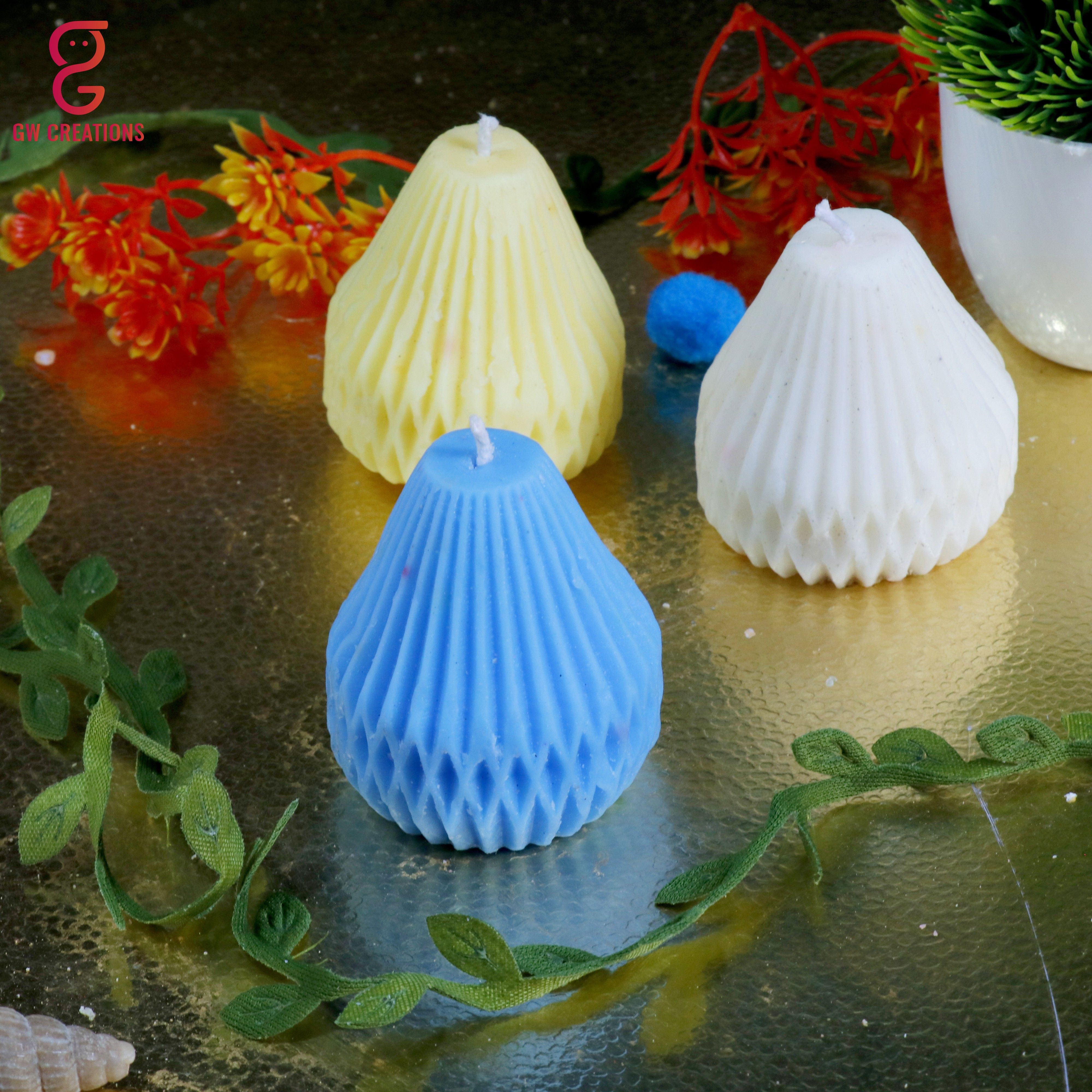 Pear Mogra Sandalwood LemonGrass Scented candle Candle-image-21