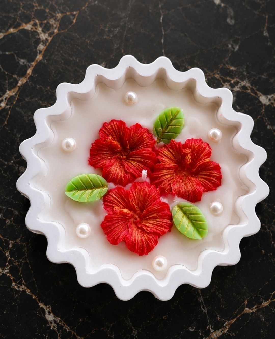 mlt Red hibiscus candle Candle-picture-35