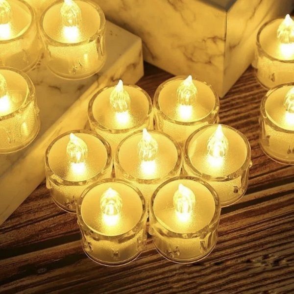Flameless & Smokeless Transparent Acrylic Led Tea Light Candle-image-46
