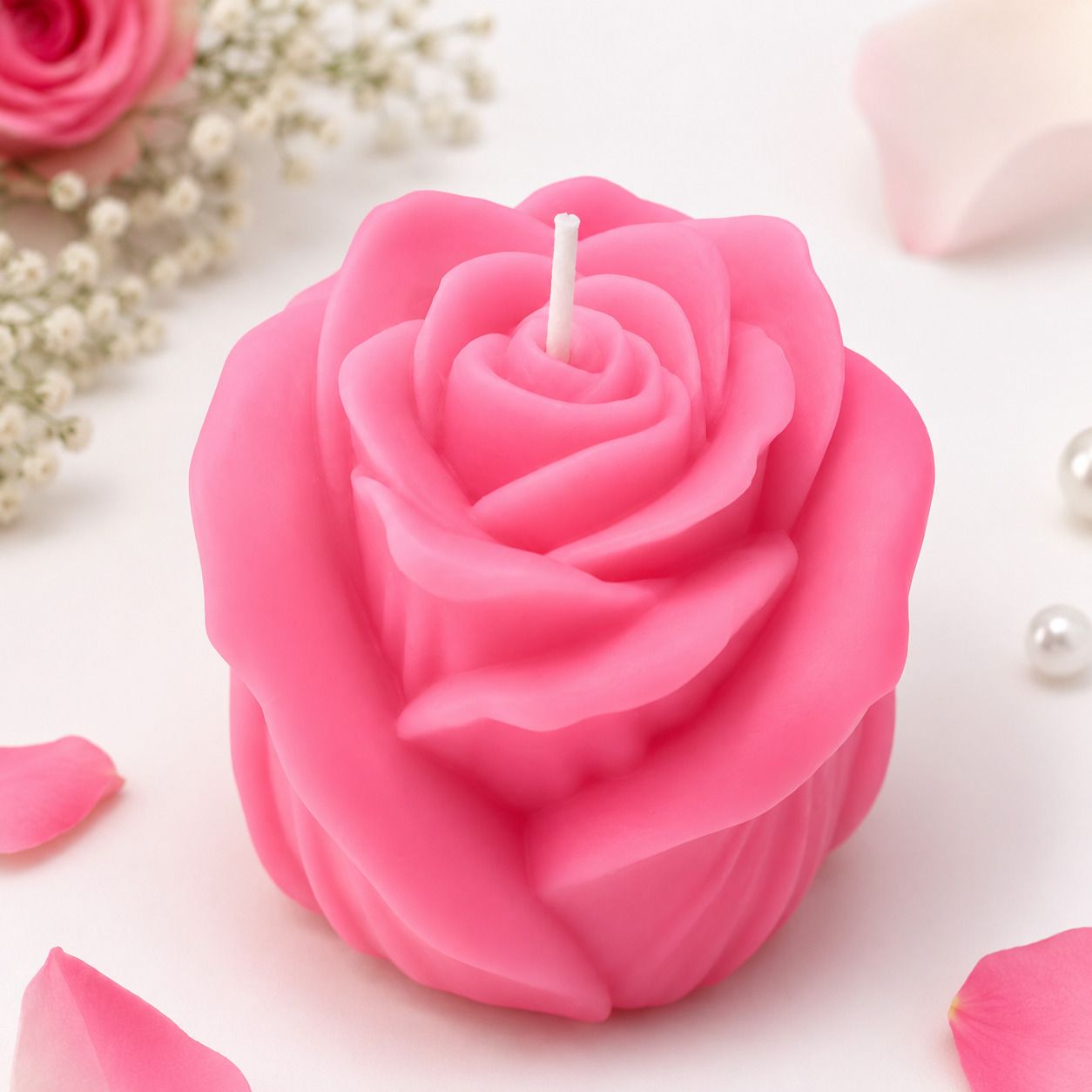 Rose Petal Candle | Floral Soy Wax, Botanical Decor & Gift Candle-image-30
