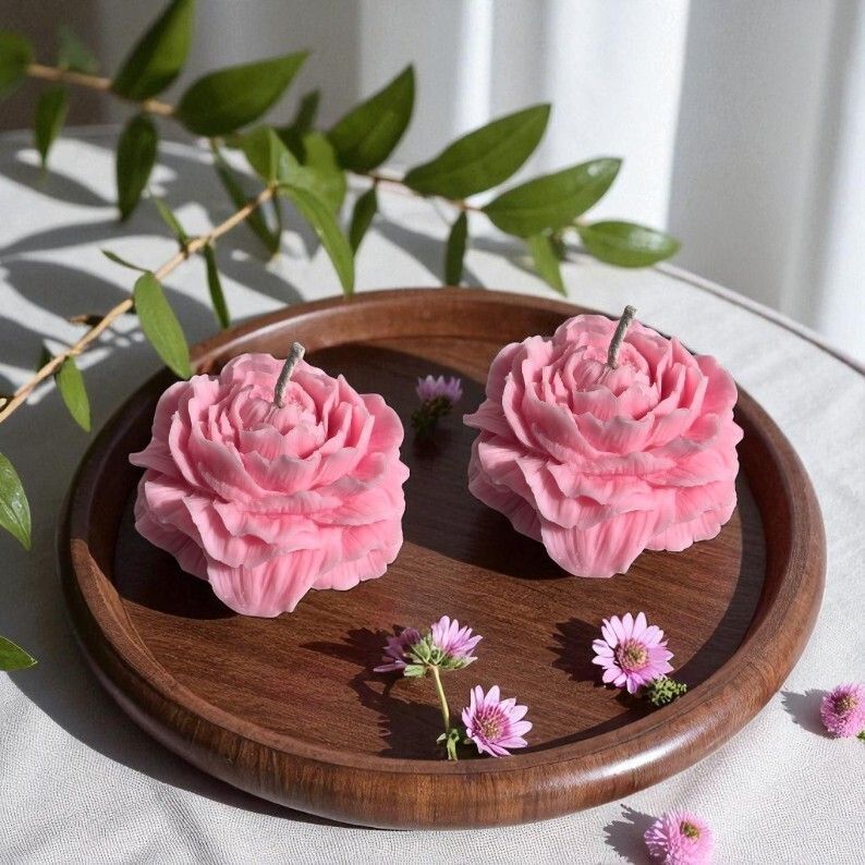 Peony Flower Scented Candle Candle-image-38