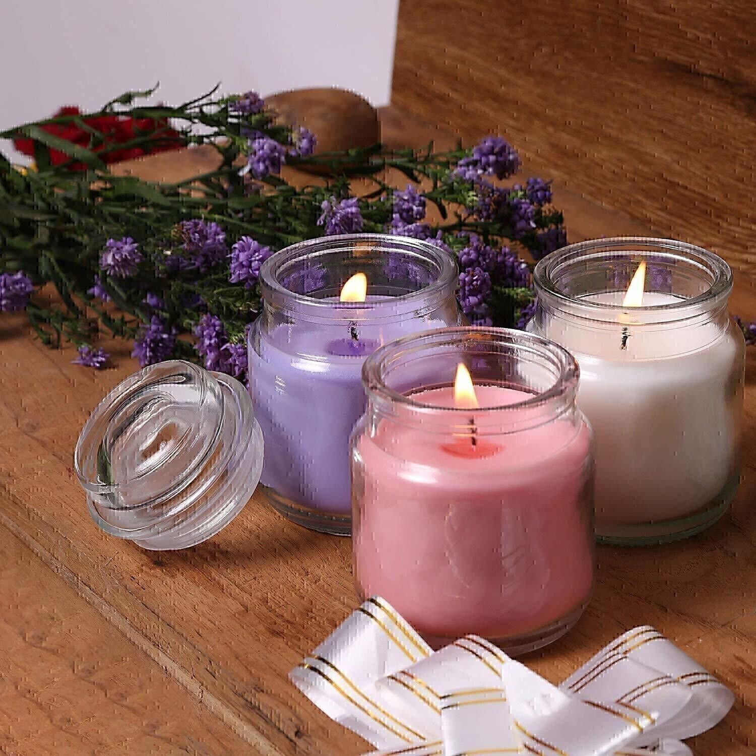 Soy Wax Candle Gift Set Jar Candles for Indoor use Premium Long Lasting Aromatherapy Candles for Valentines Day Wedding Birthday Holiday Party Diwali decoration Candle-image-41
