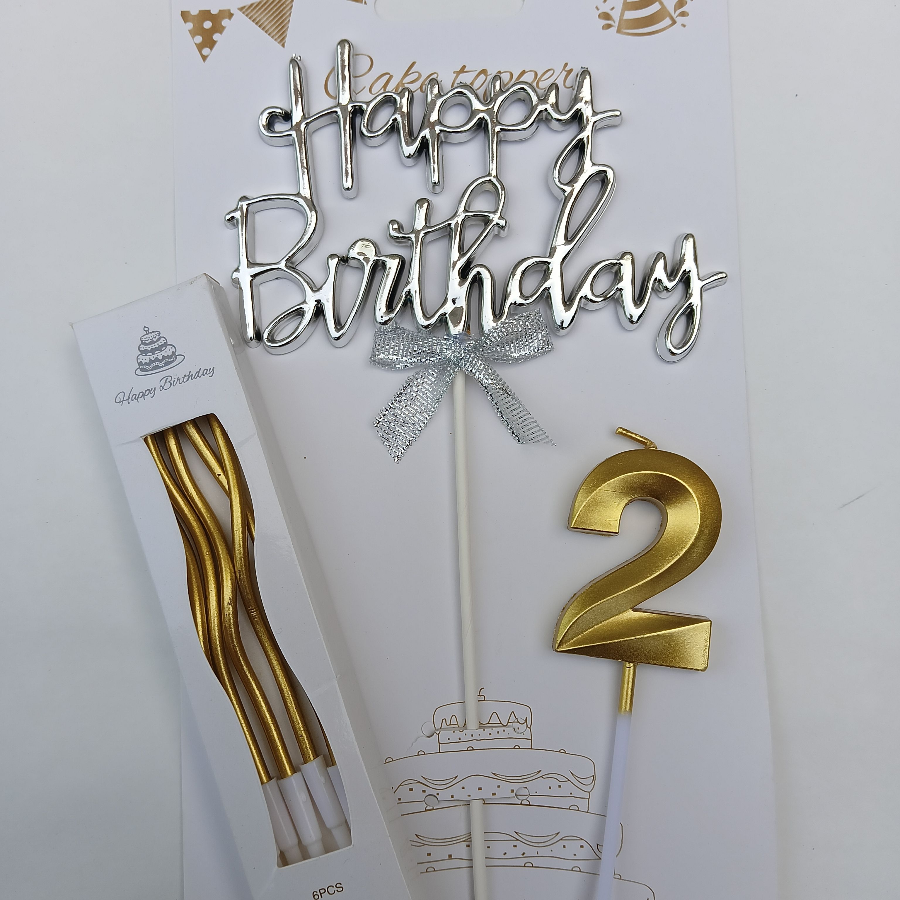 2nd Birthday Cake Candle Decoration Candle-image-27