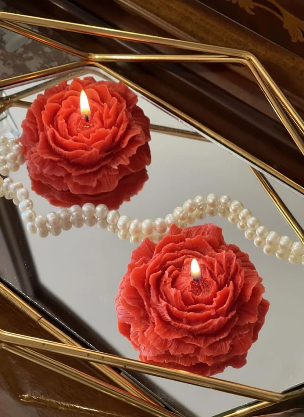 bugni Red Rose Scented Candle Candle-picture-25
