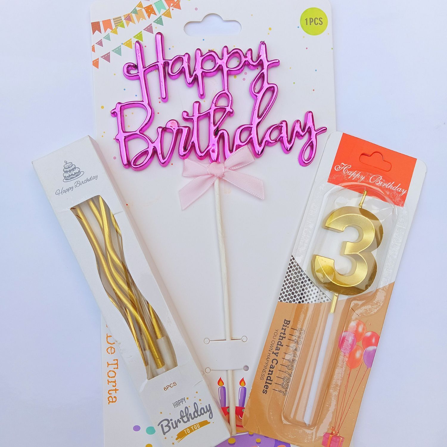 flameart Number 3 Birthday Candle for Cake Decoration Candle-picture-12