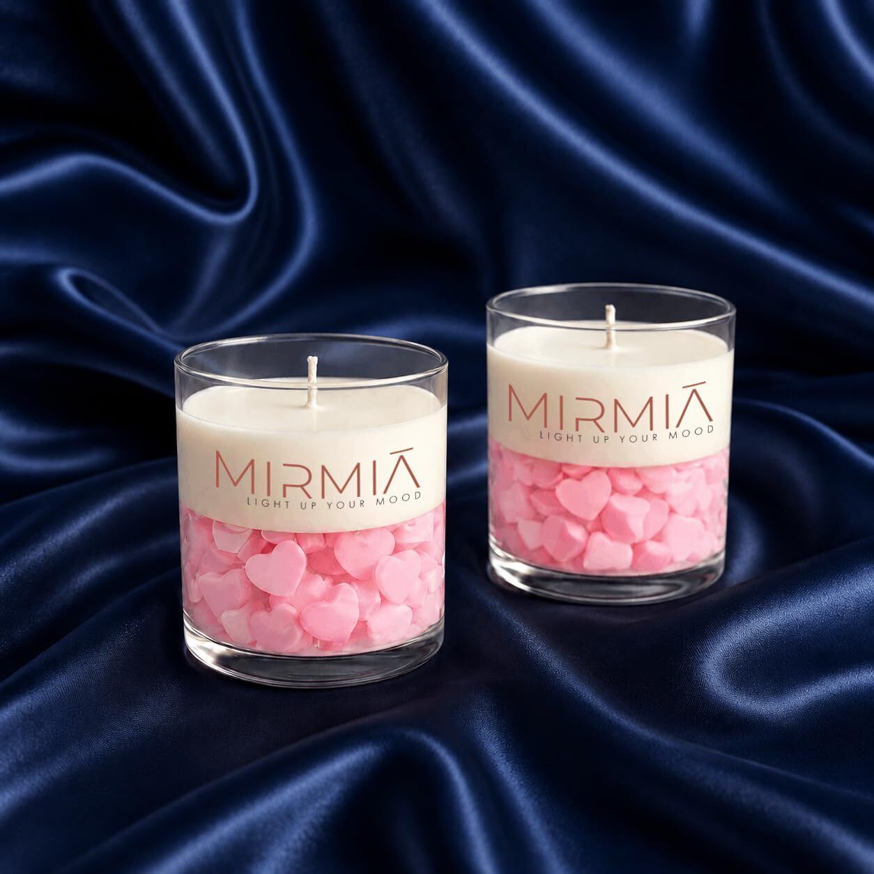Love Heart Jar Candles Set of 2, Natural Wax, 40+ Hr Burn, Romantic Gift Women Candle-image-19