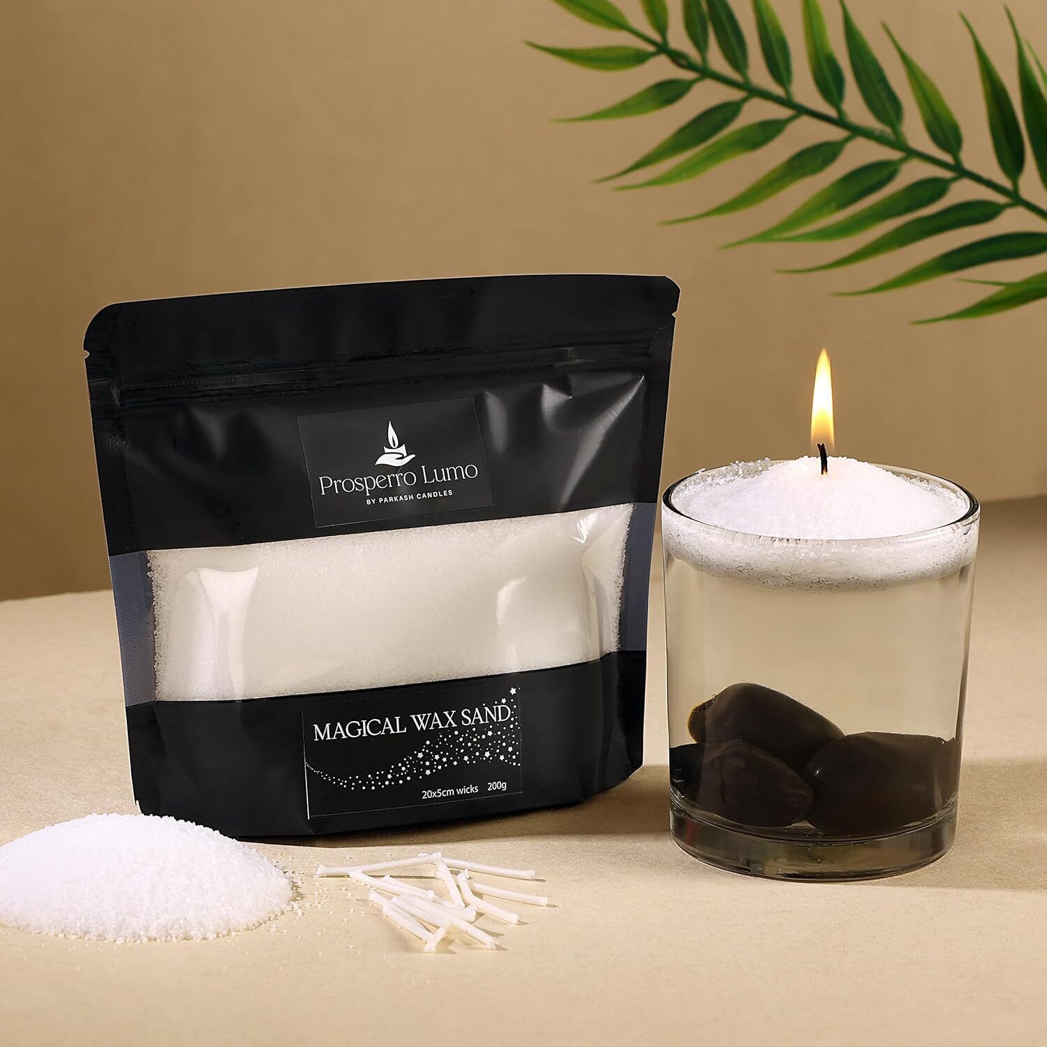 parkash candles Toxic Luxury Powder Candles - Refillable Sand Wax with 20 Wicks Candle-picture-14