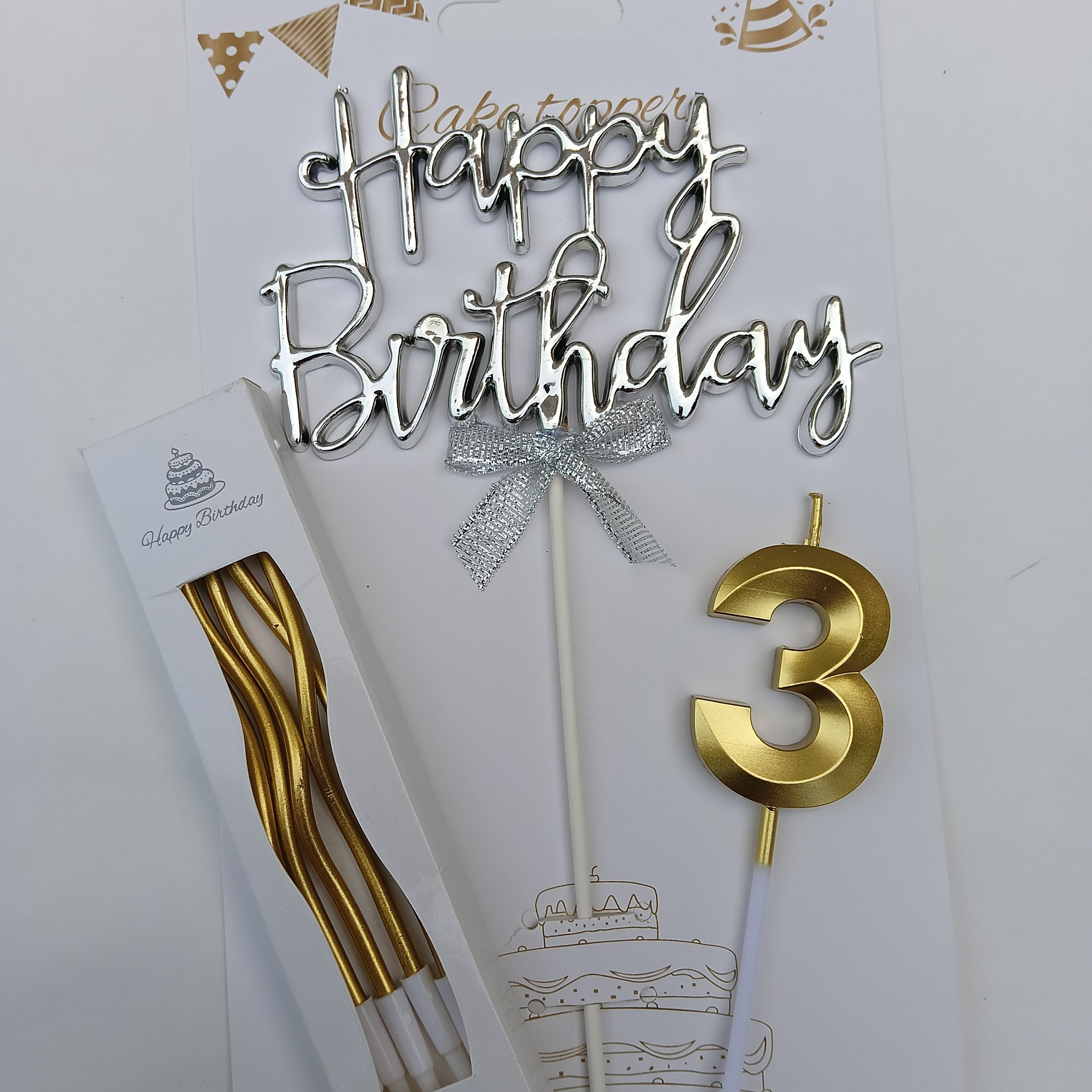 mahi home décor HRMHD_3rd Birthday Candle for Cake Decoration Candle-picture-25