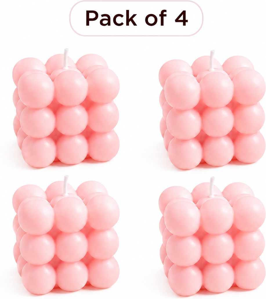 Orange Bubble Cube Scented Candles Candle-image-46