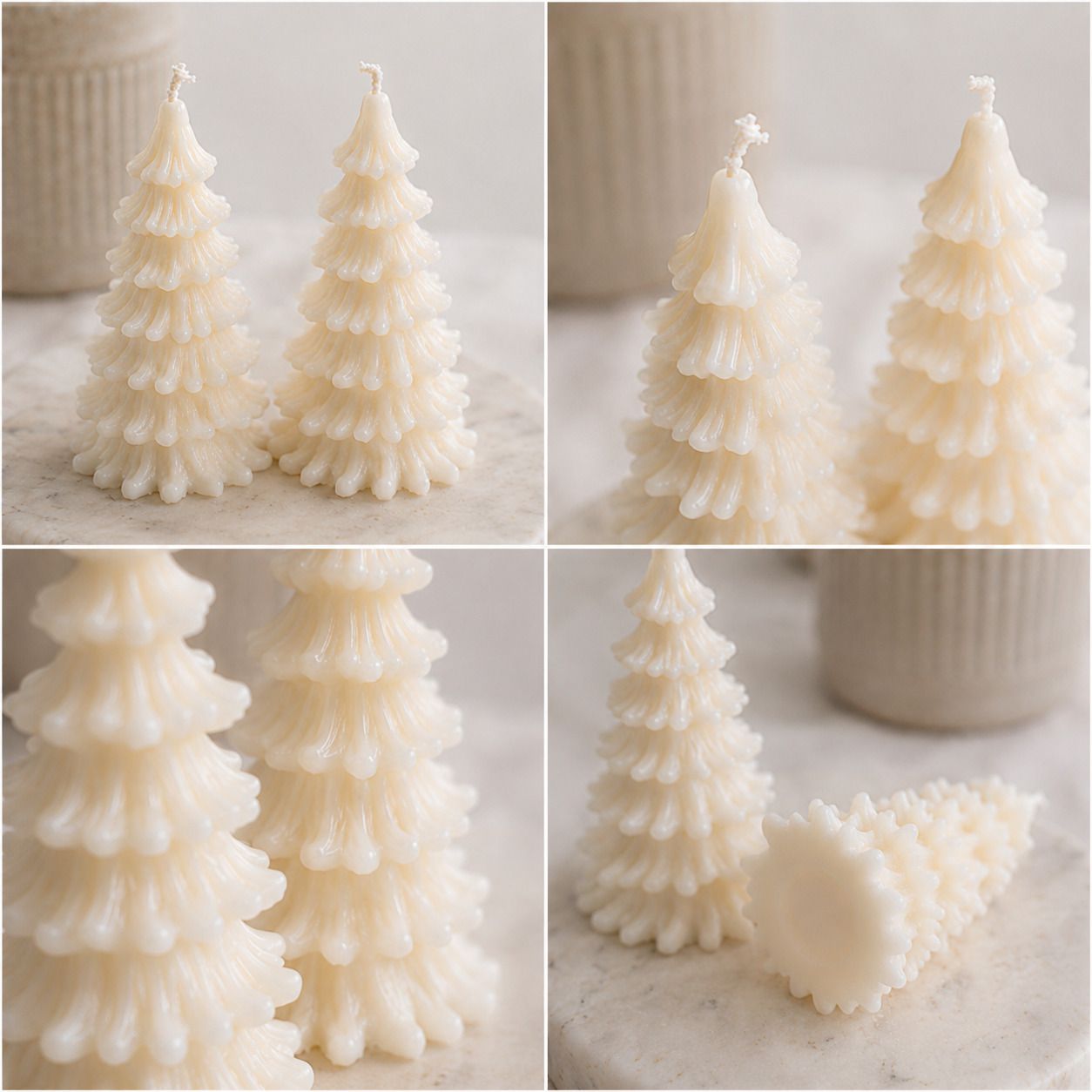 Christmas Tree Decorative Candle Pack of 2 Candle-image-1