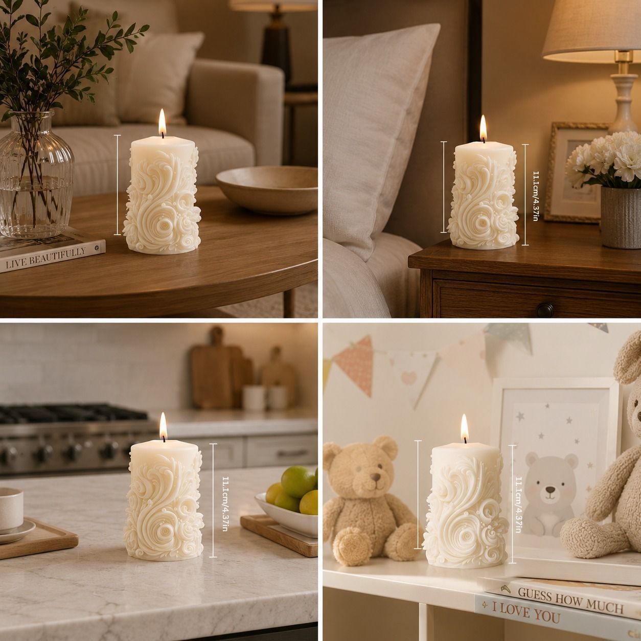 qyexe Decorative Scented Candle for Diya Gift Use (Pack-1) Candle-picture-27