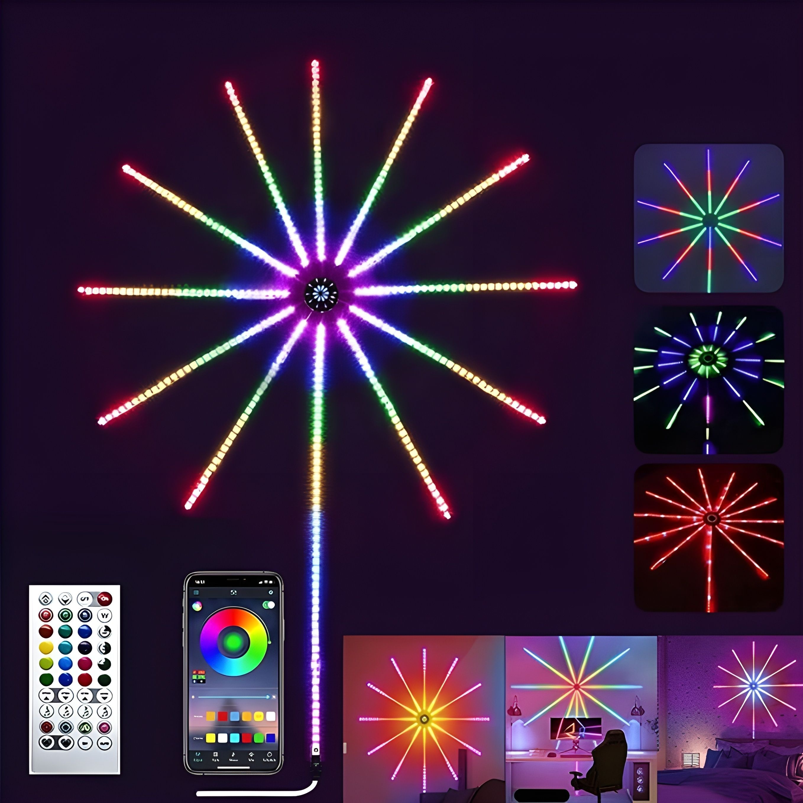 165 LED's 10 Meter Fireworks Light for Diwali, Christmas & Home Decoration. Candle-image-40