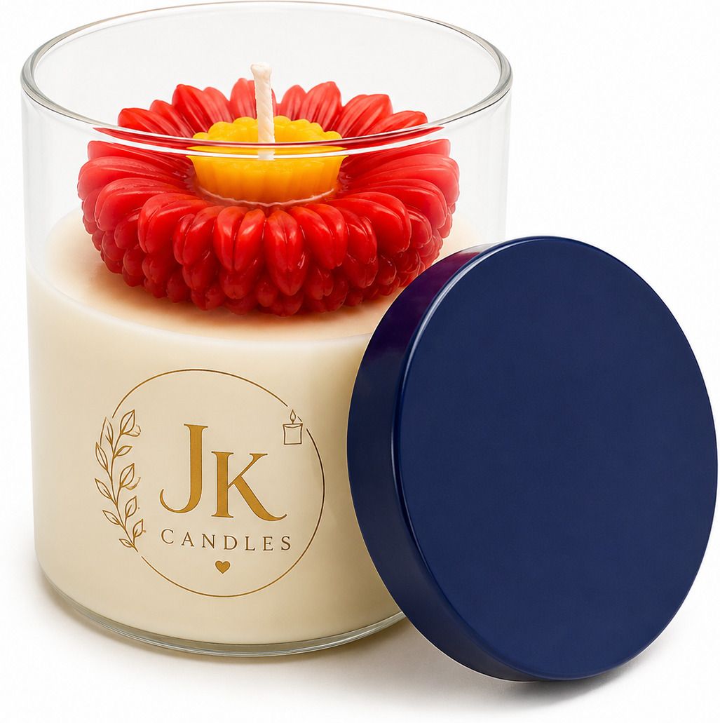 jk global Flower Jar Candle Candle-picture-39