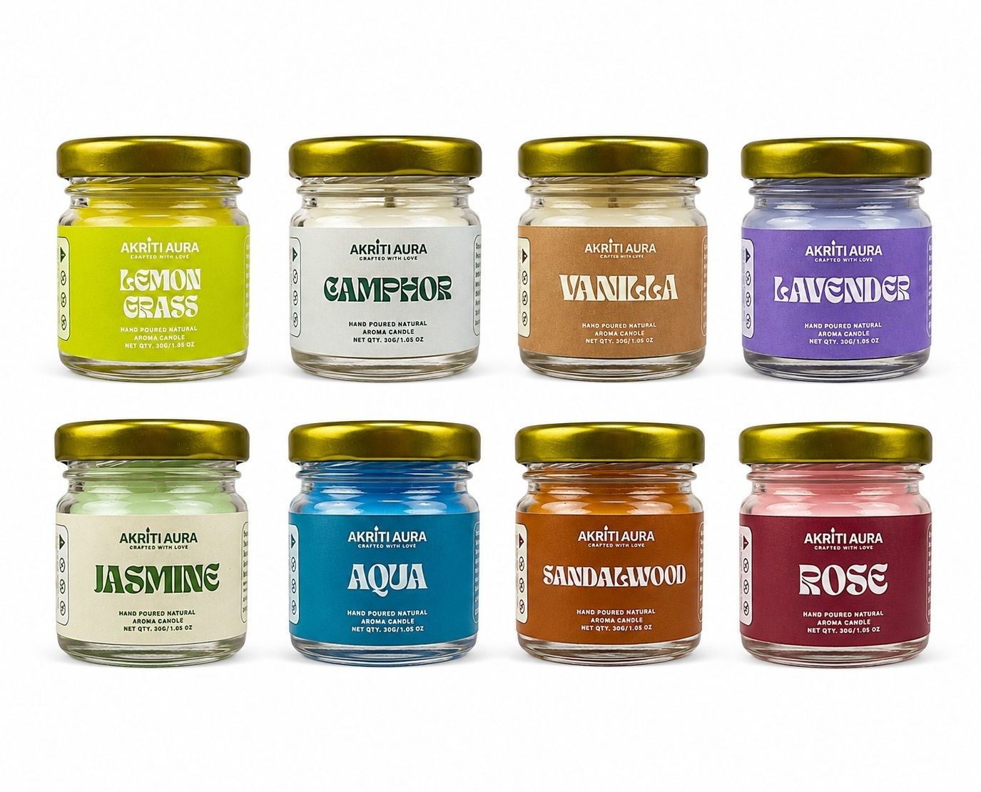 akriti aura Scented Jar Candles Candle-picture-14