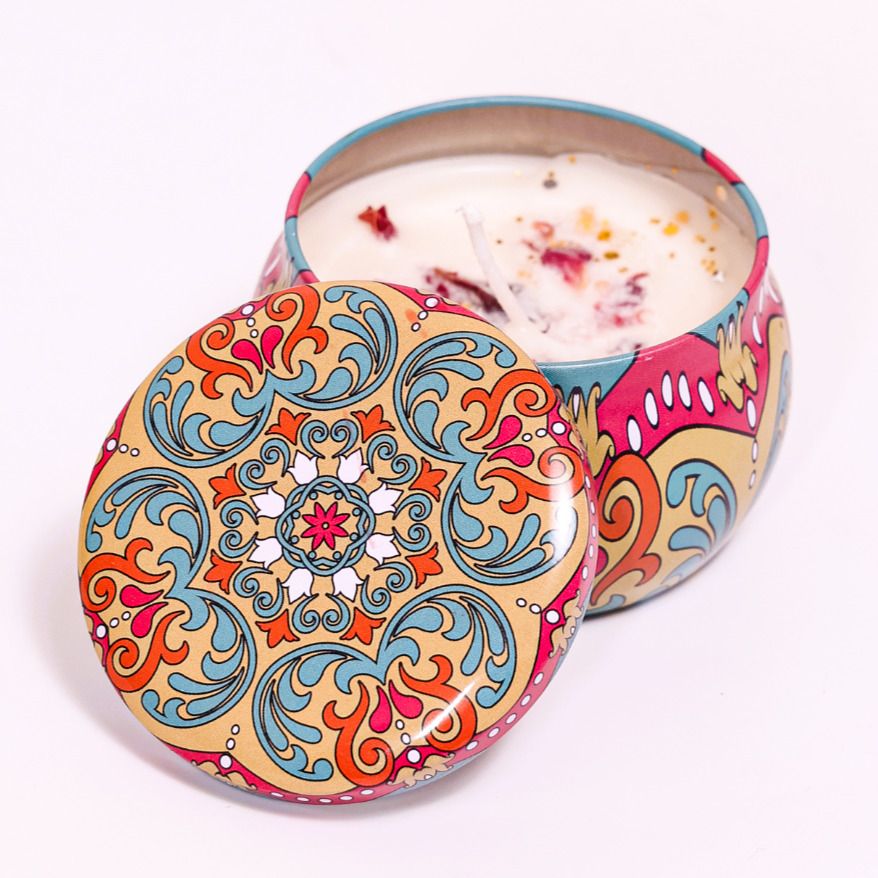 candlitland Kaleido Glow Soya Wax Jar Scented Candle-picture-23