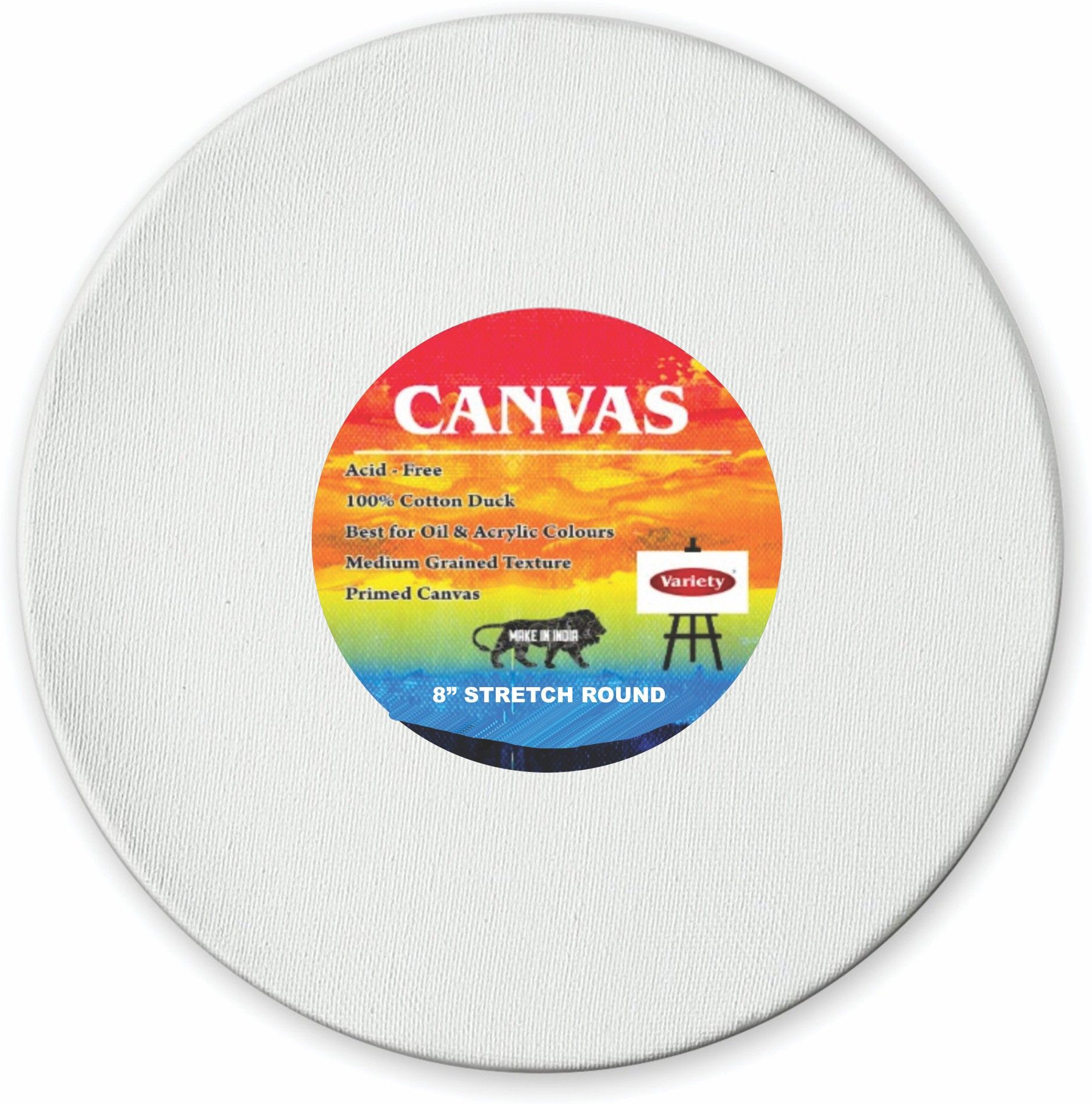 8" STRETCHED CANVAS Cloth Medium Grain Stretched Canvas Board (Set of 1)-image-19