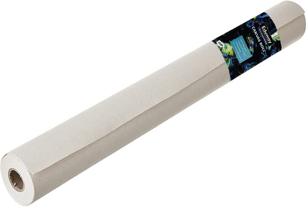 7 oz. Cotton Canvas Roll 24 Inch x 5 Meter for Painting, Artist_Series Cotton Medium Grain Canvas Roll (Set of 1)