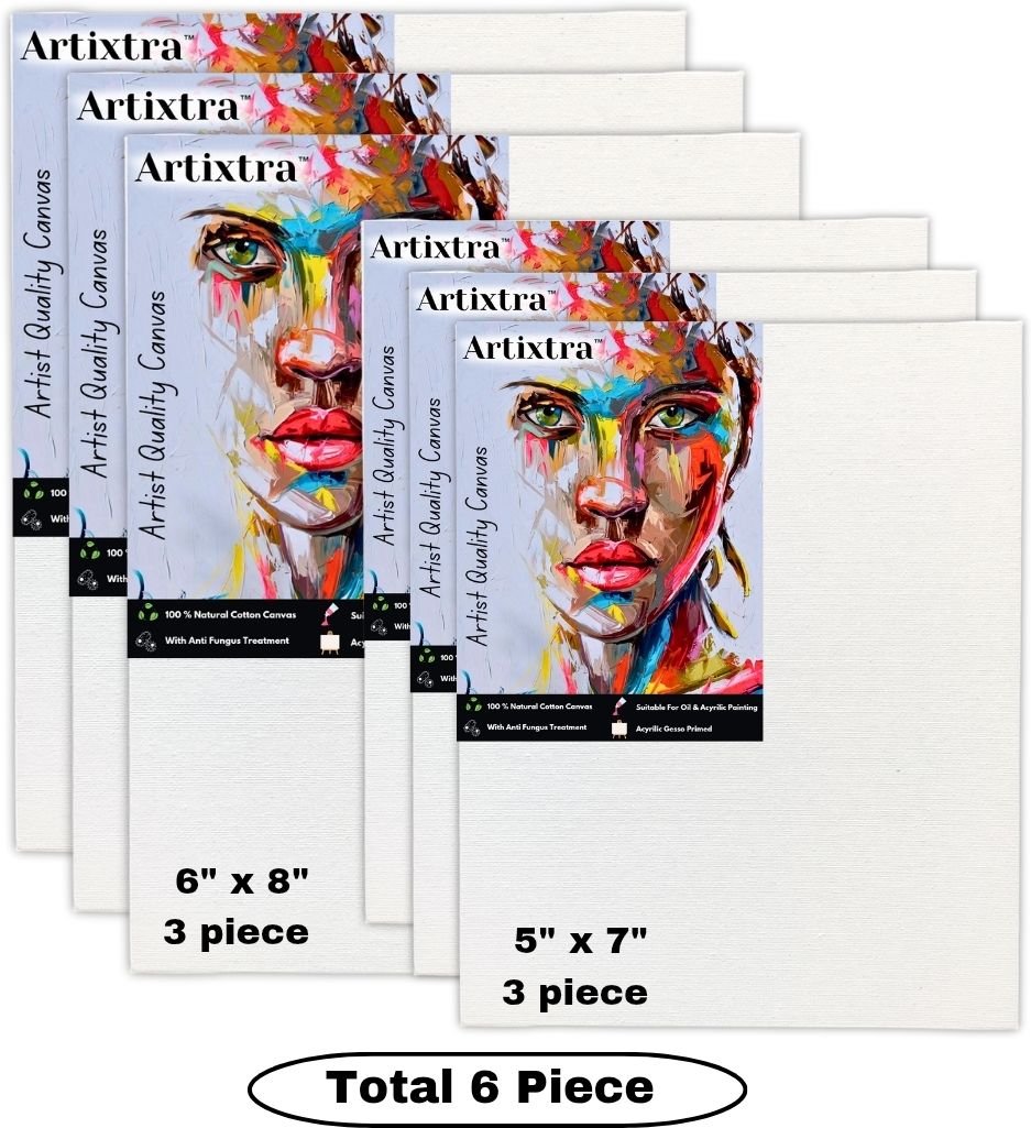 6X8-3 | 5X7-3 Cotton Medium Grain Board Canvas (Set of 6)-image-26