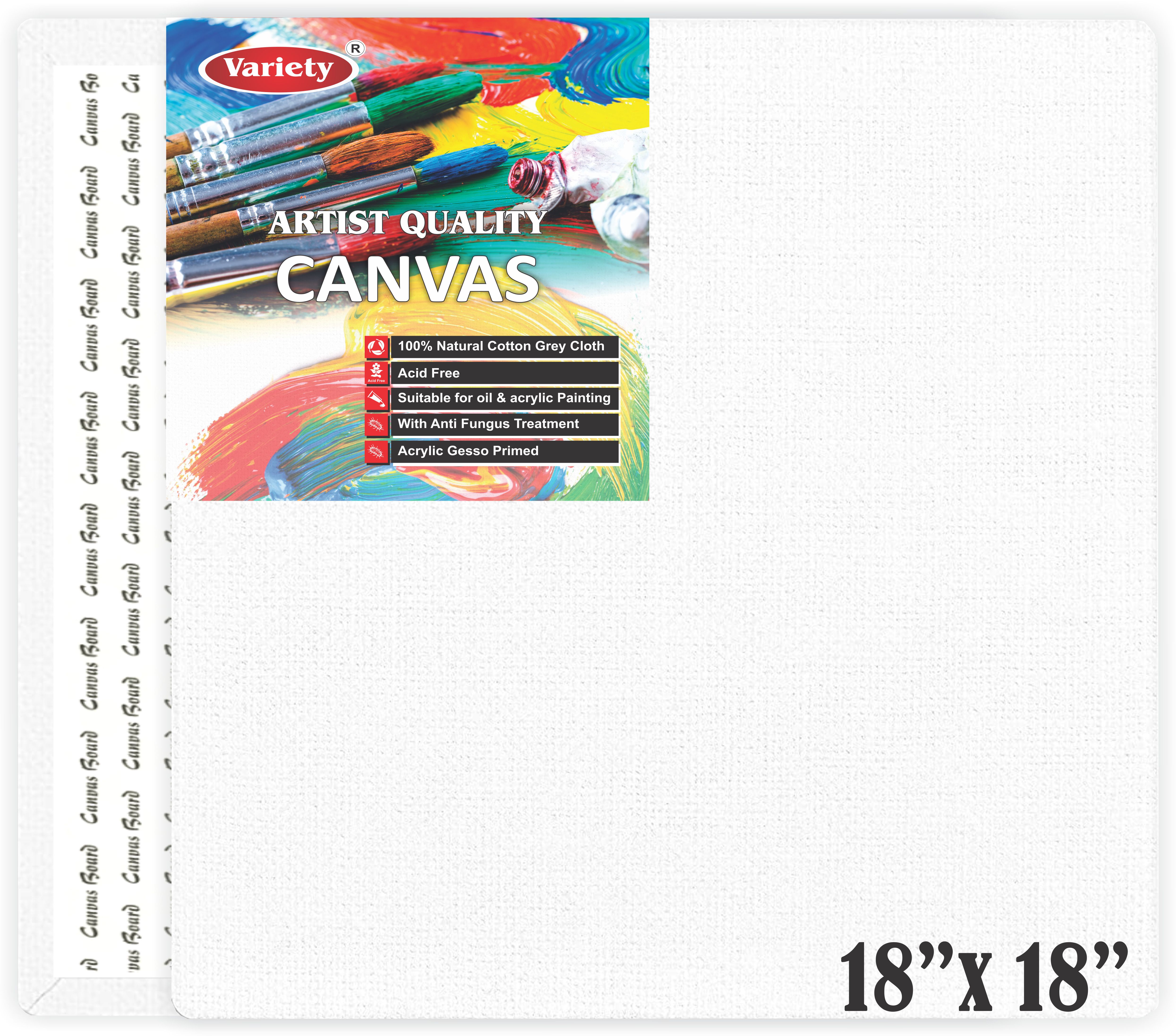 variety 18 X 18 BOARD CANVAS Cotton Medium Grain Board Canvas (Set of 1)-picture-22