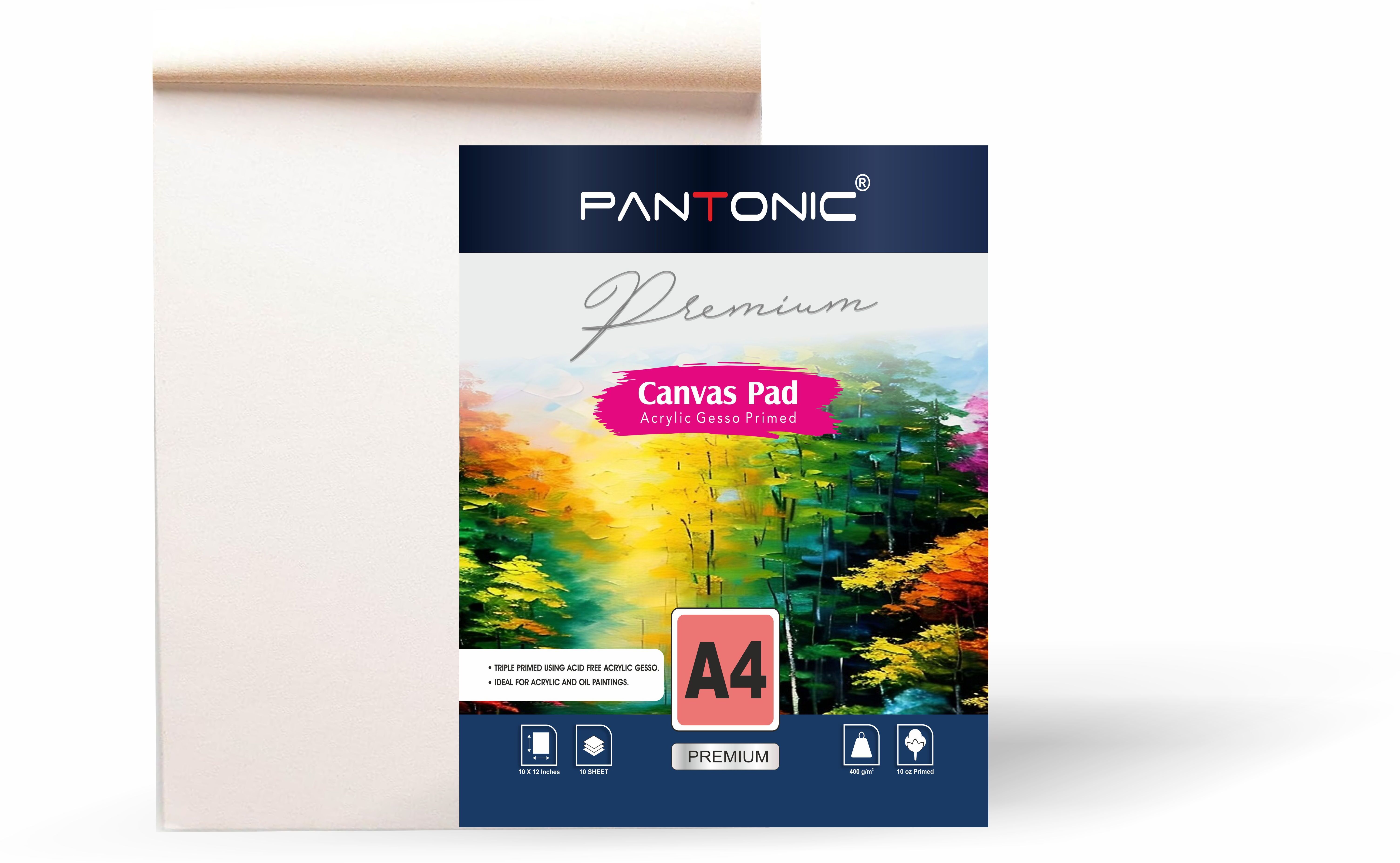 pantonic A/4 CANVAS PAD Cotton Medium Grain Canvas Pad (Set of 1)-picture-25