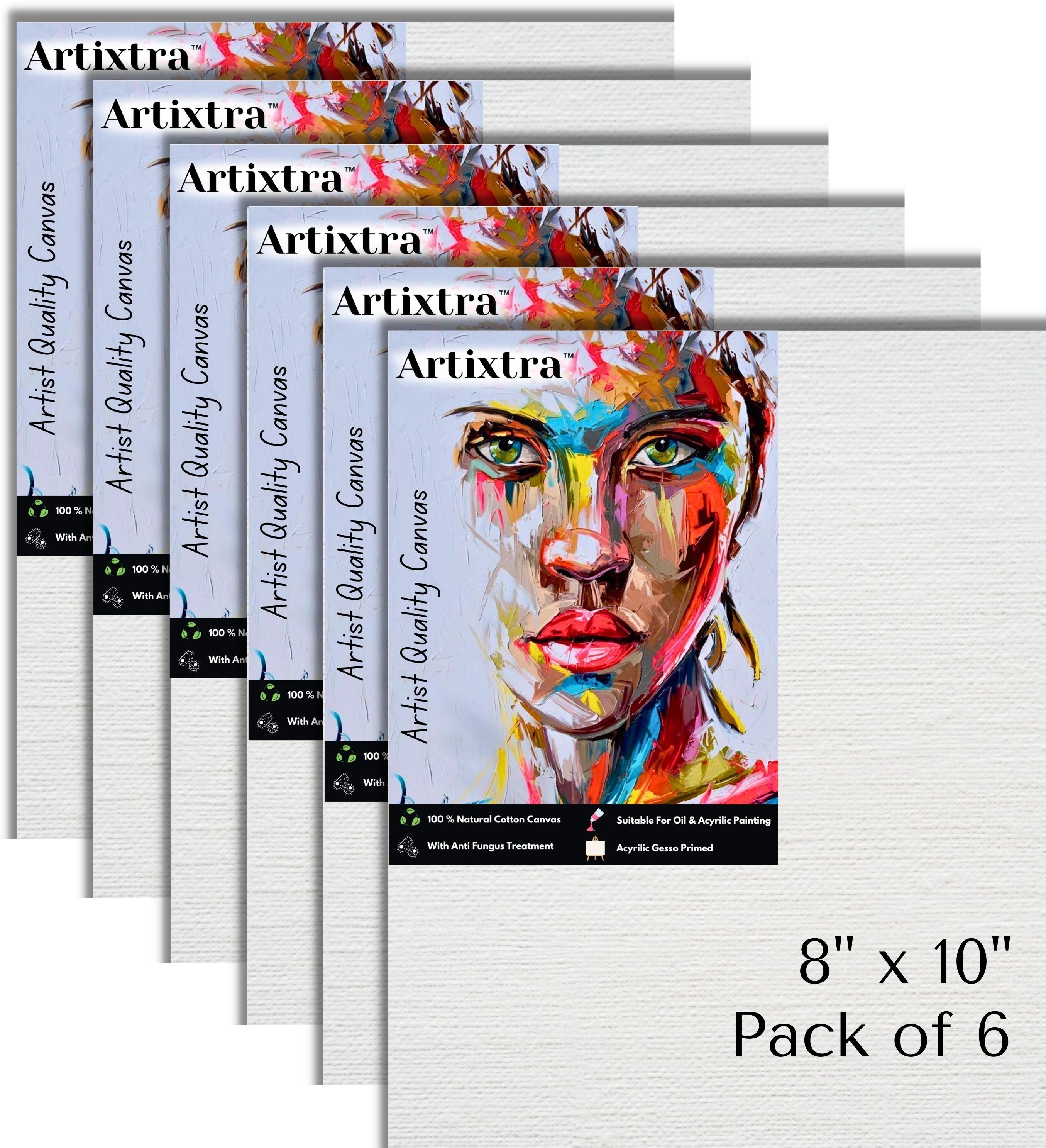 CANVAS BOARD 8 X 10 Cotton Medium Grain Board Canvas (Set of 6)-image-30