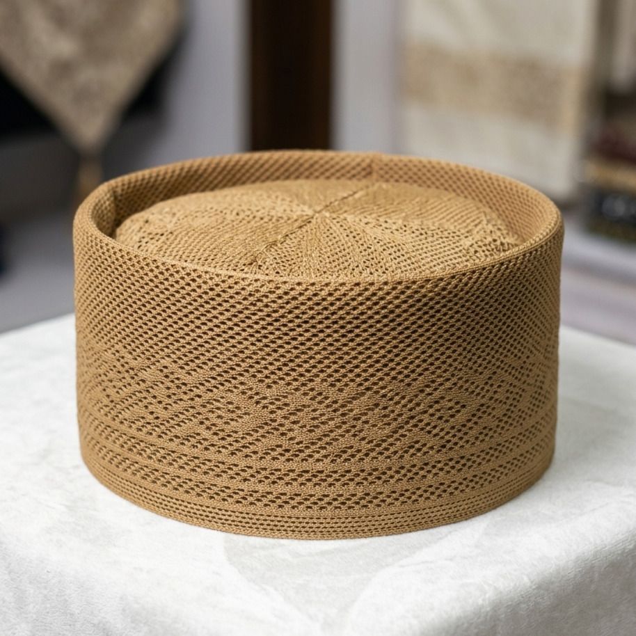barkati Self Design Prayer Cap-picture-10
