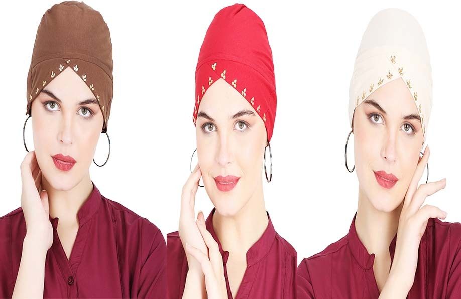 hijabi mam Self Design Prayer Cap-picture-15