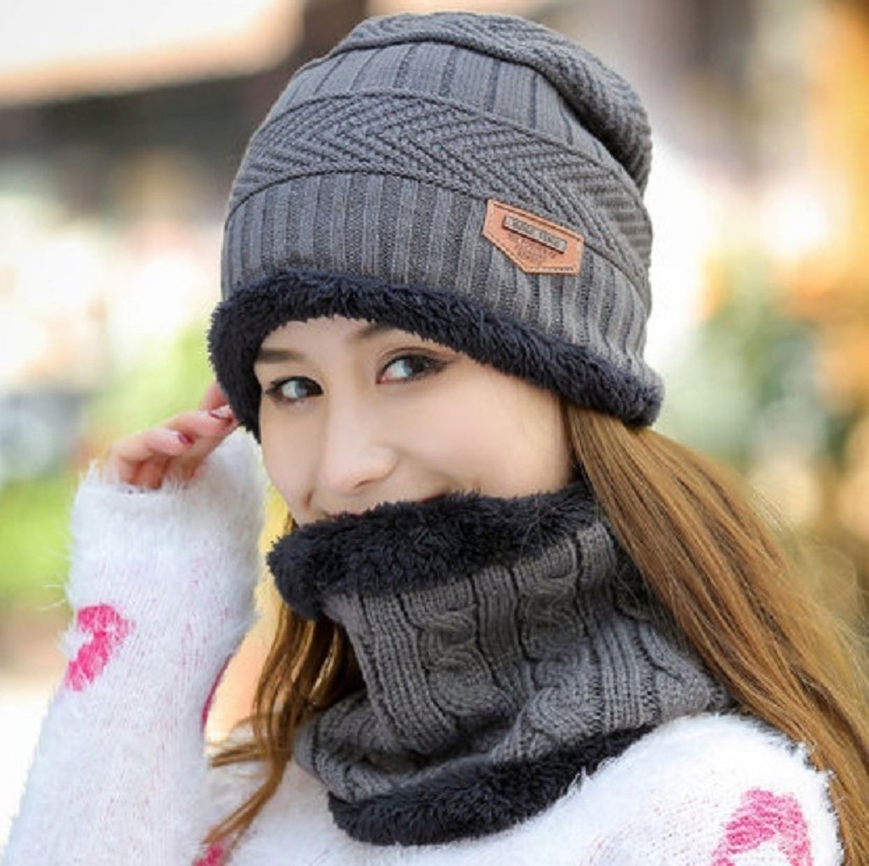 frackson Woven, Solid, Self Design Beanie-picture-15