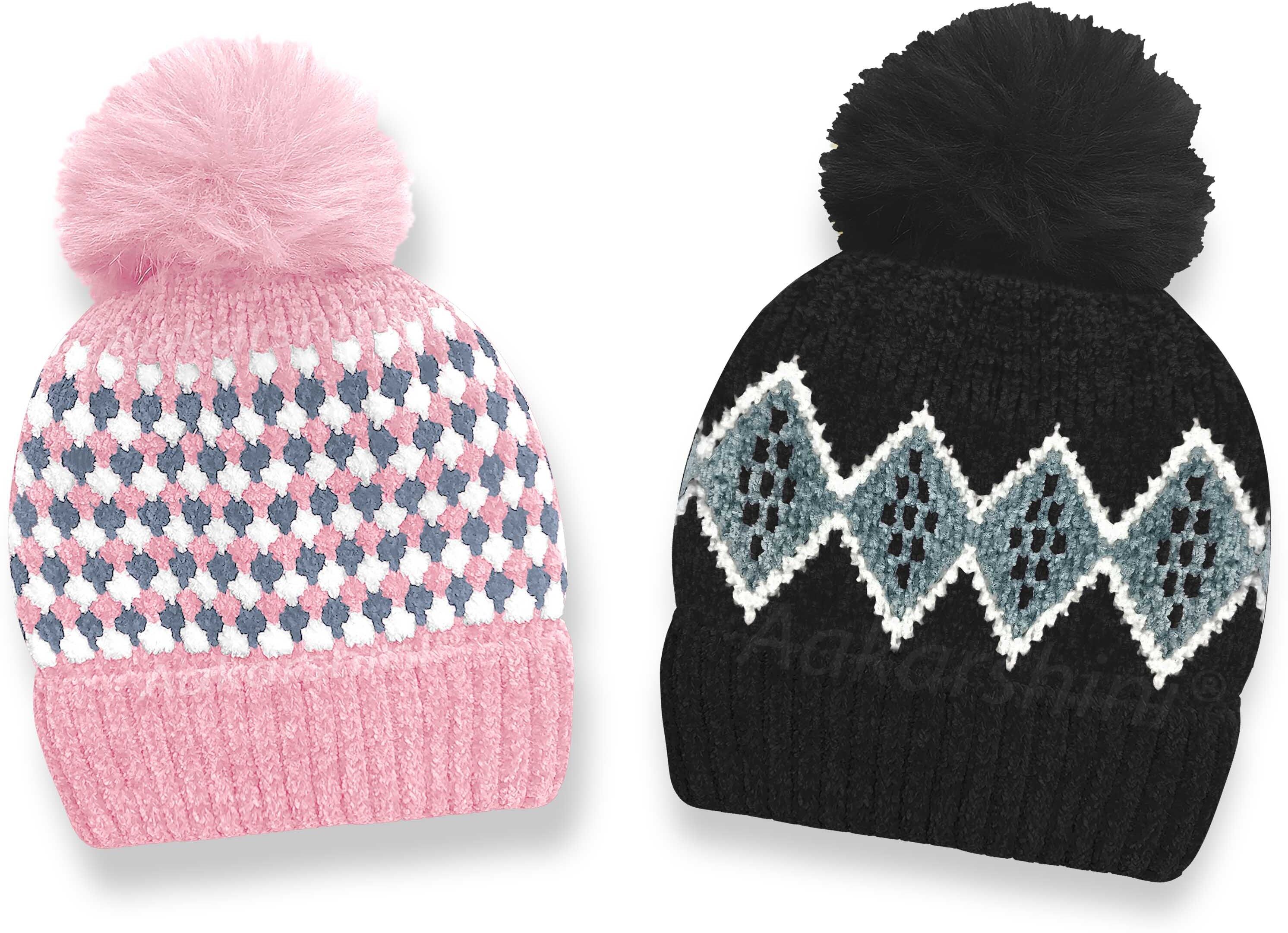 aakarshini Geometric Print Beanie-picture-40
