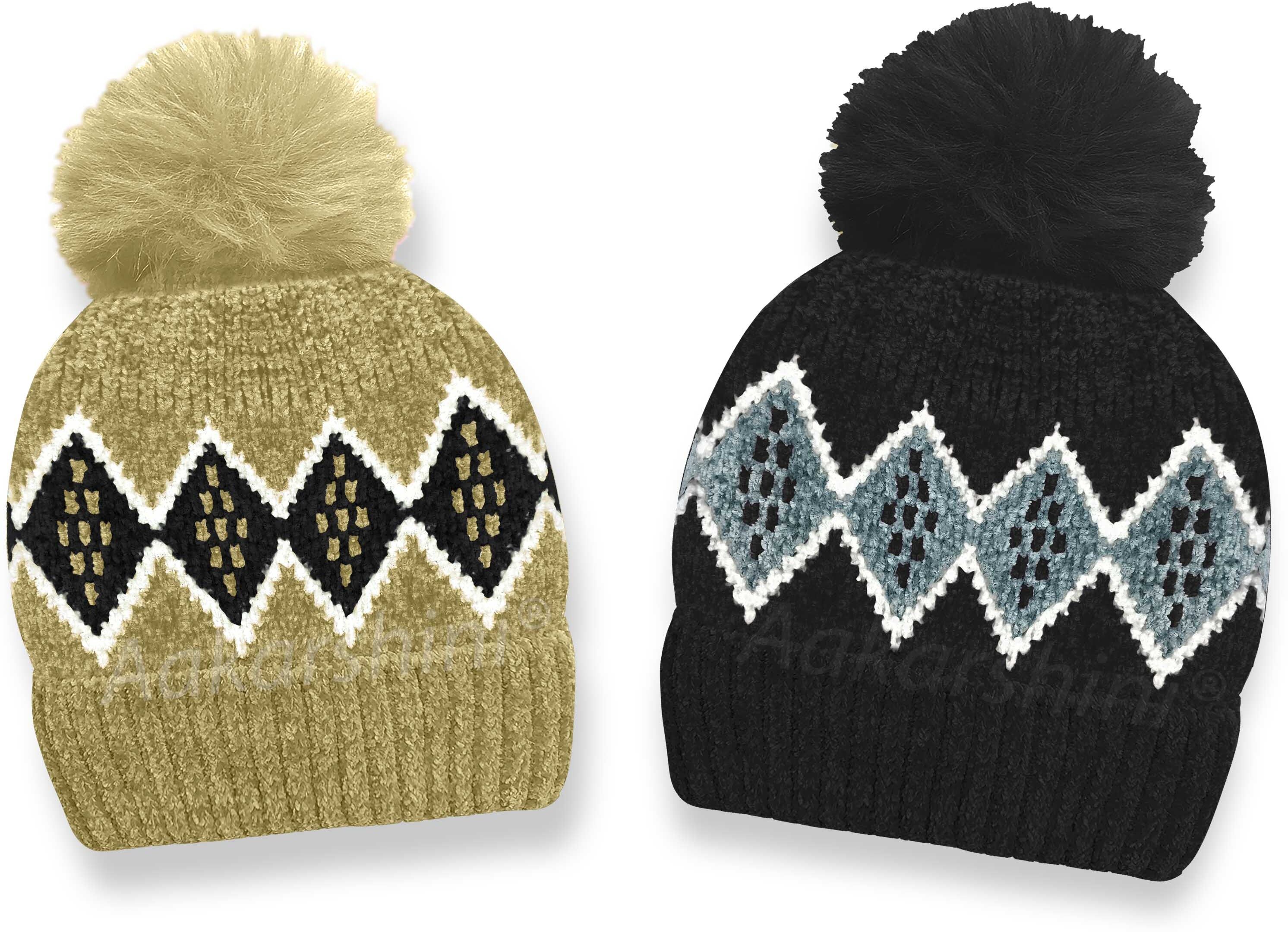 aakarshini Geometric Print Beanie-picture-10