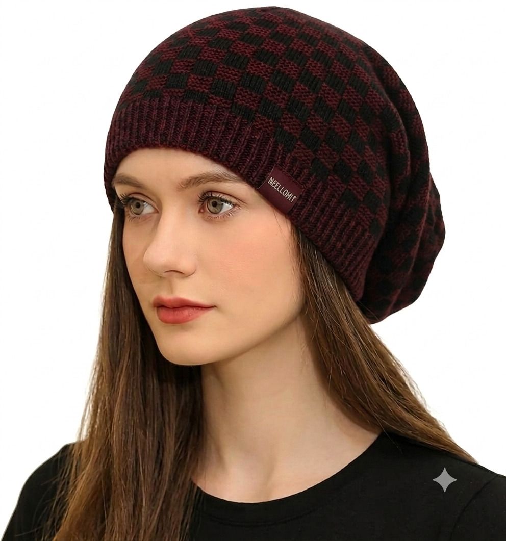 neellohit Checkered Beanie-picture-21